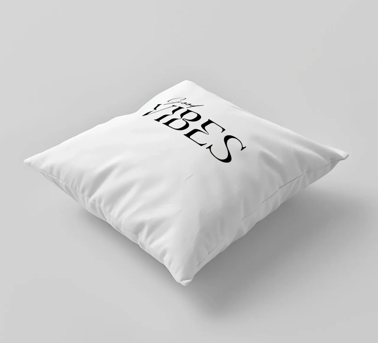 Semplice tipografia Good Vibes cuscino da YV TYPOGRAPHY