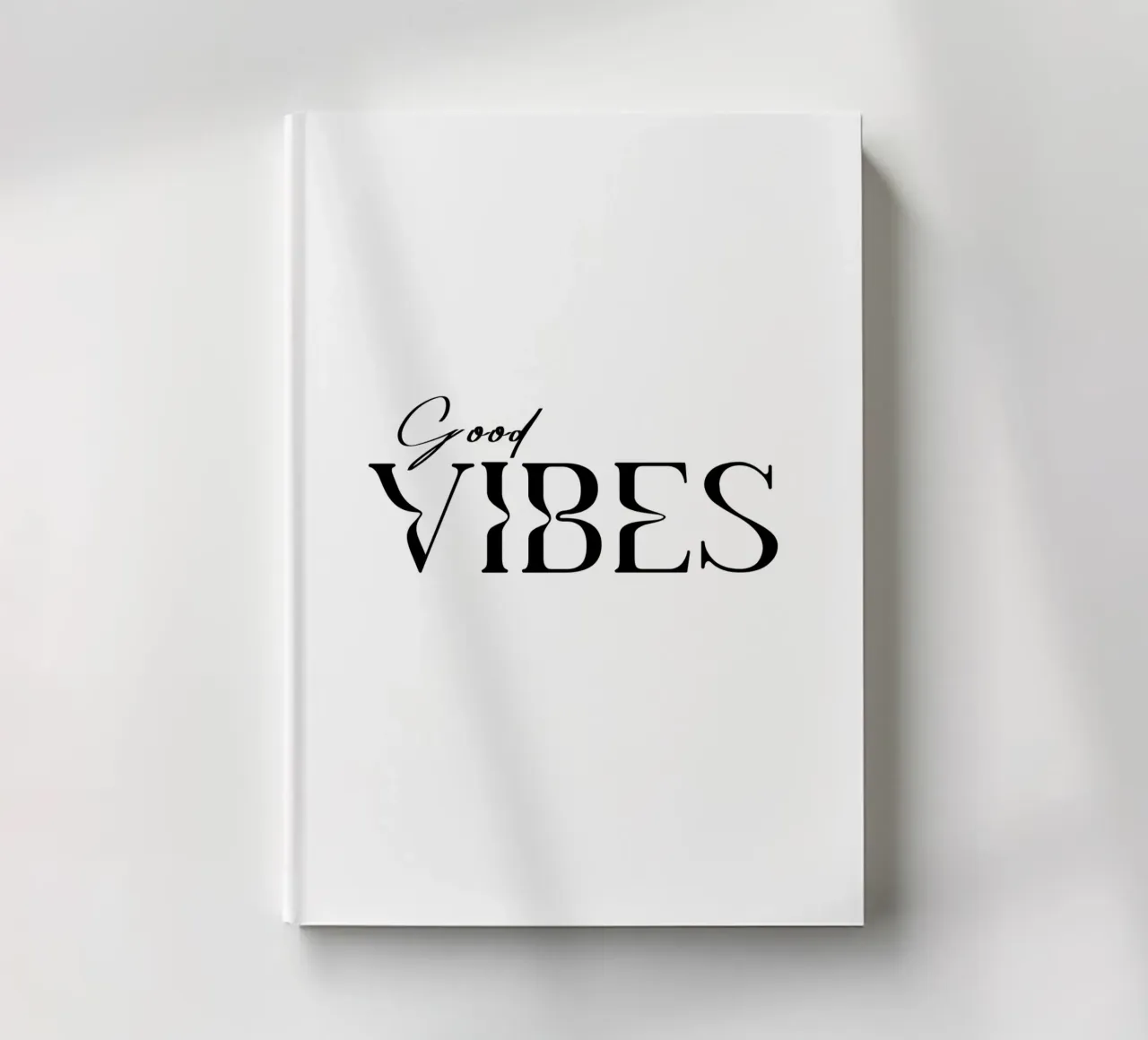 Simple Good Vibes Typography notebook by YV TYPOGRAPHY