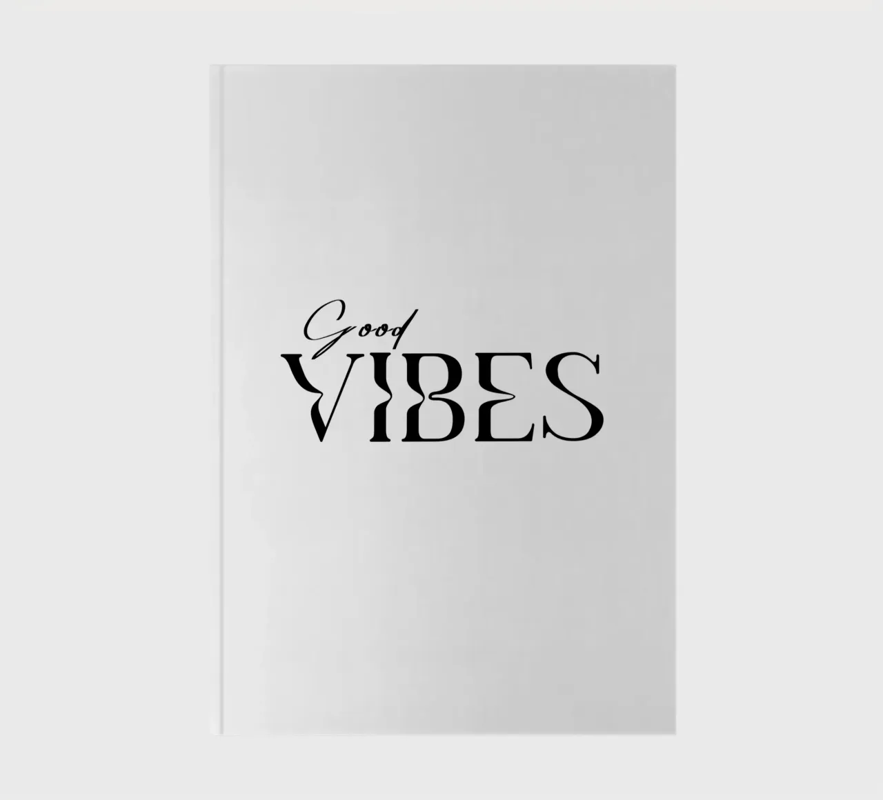 Simple Good Vibes Typography notebook by YV TYPOGRAPHY
