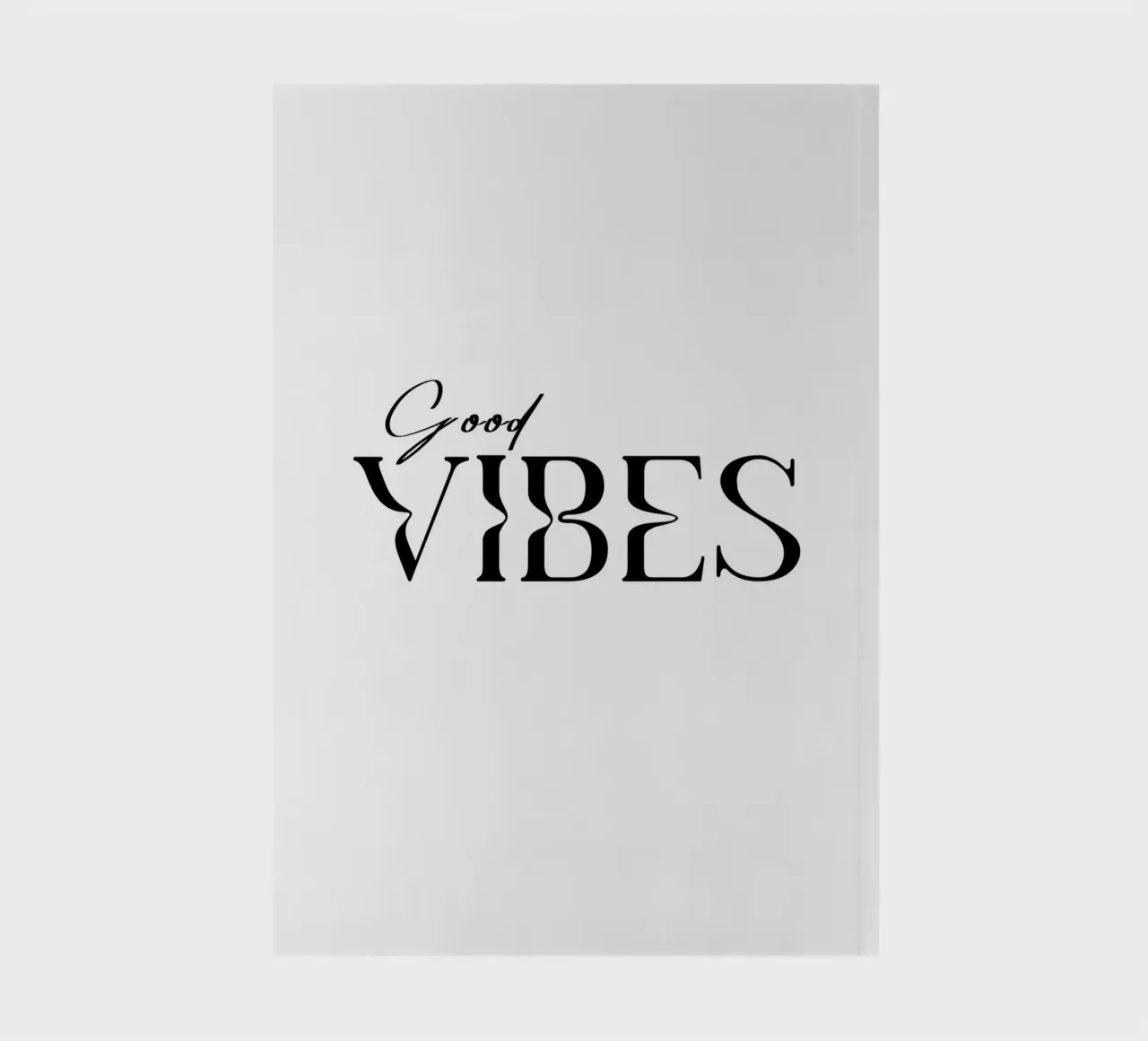Simple Good Vibes Typography notebook by YV TYPOGRAPHY