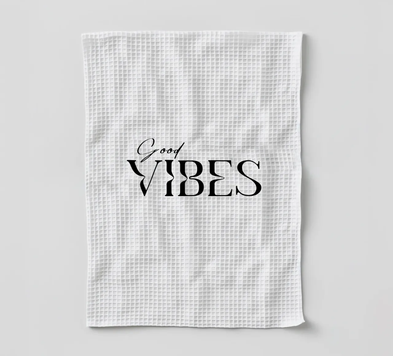 Semplice tipografia Good Vibes canovaccio da cucina da YV TYPOGRAPHY