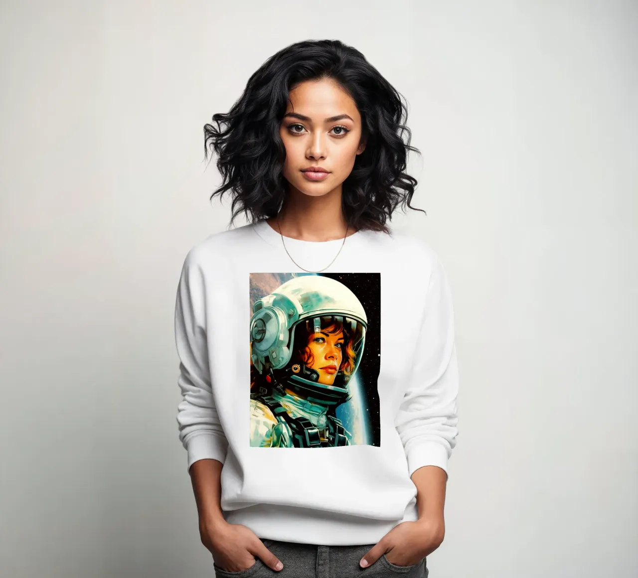 Ritratto di un esploratore spaziale felpa da Taudalpoi