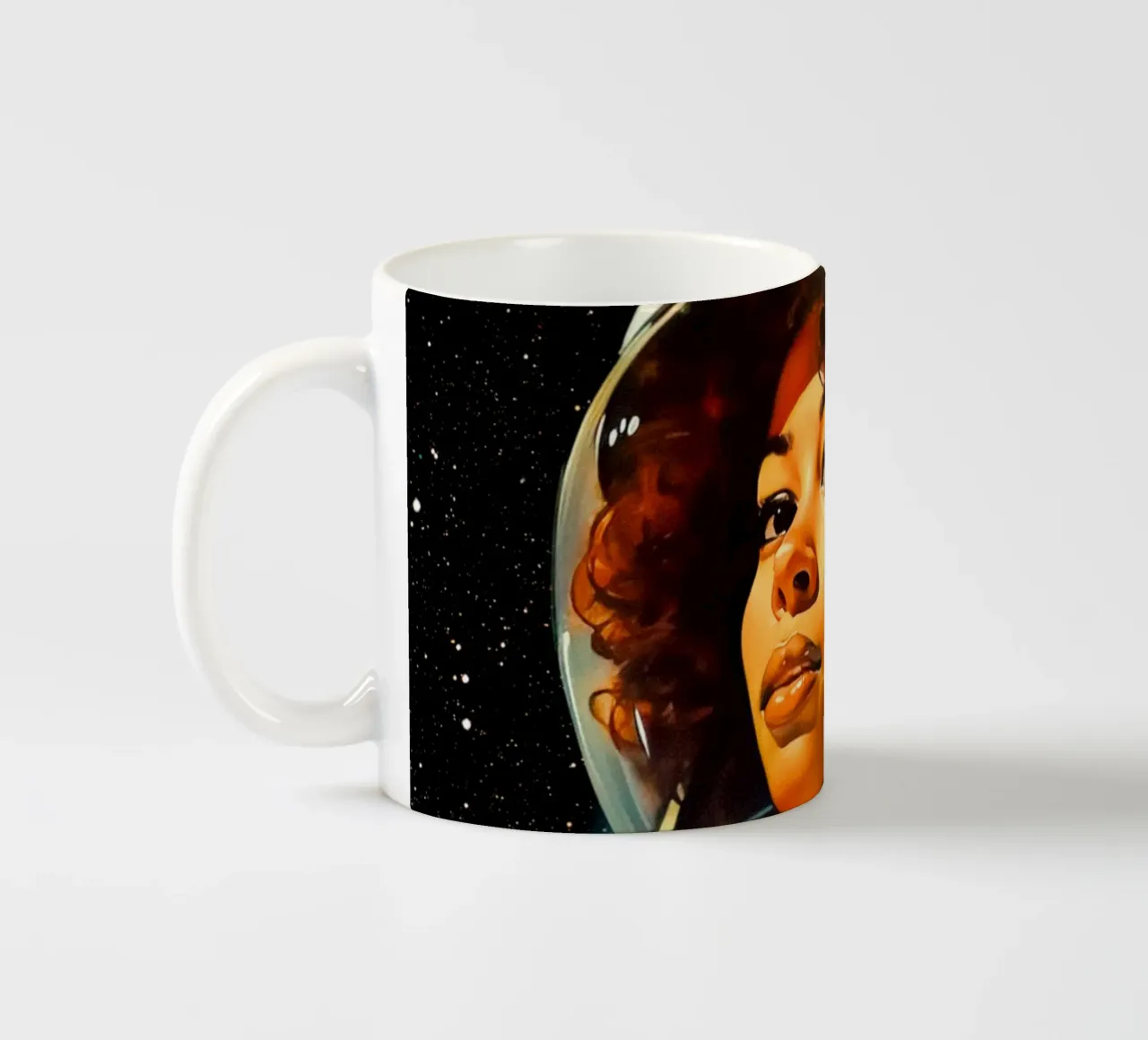 Ritratto di un sognatore spaziale tazza in ceramica da Taudalpoi