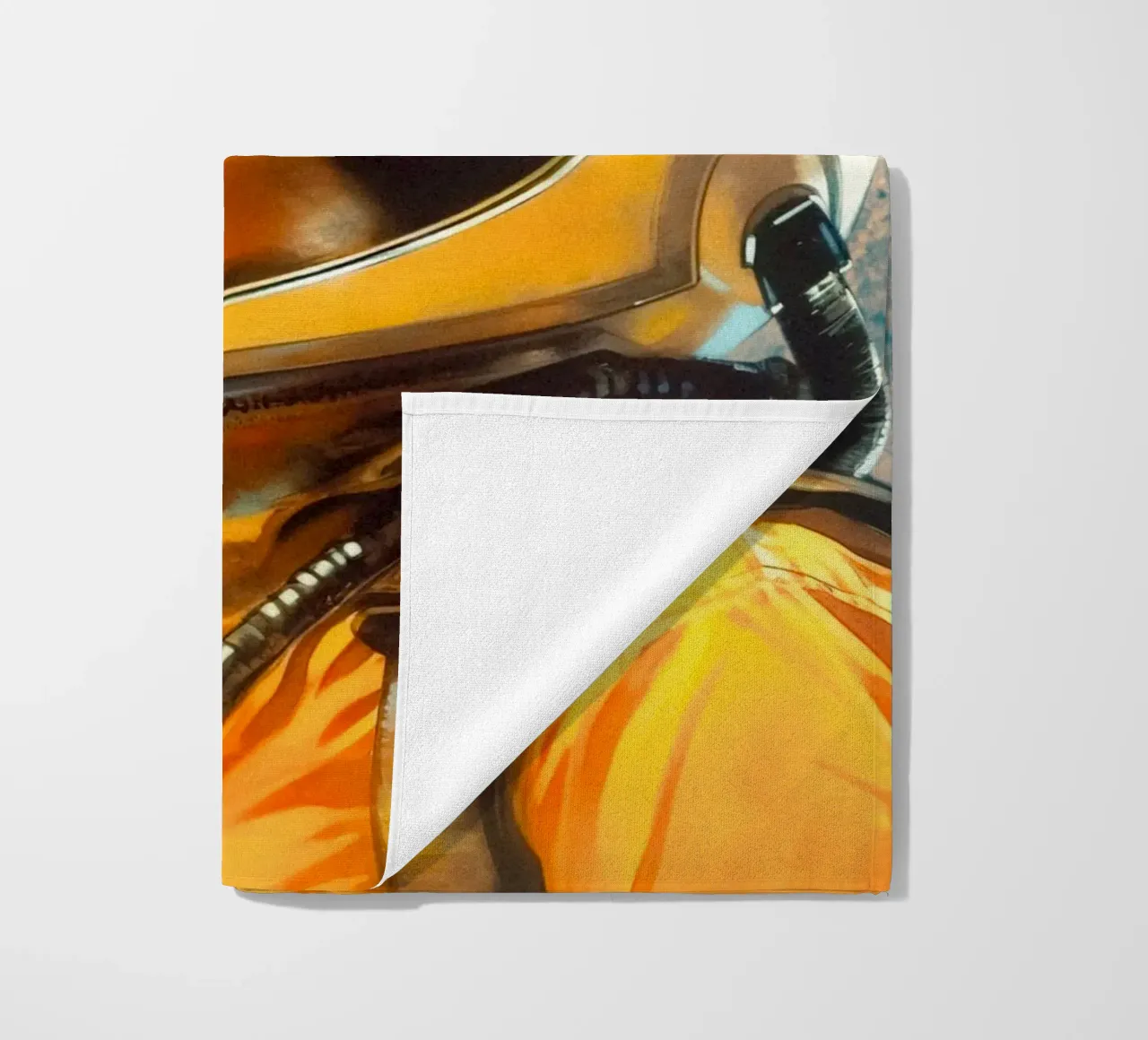 Portrait of a Space Dreamer beach towel by Taudalpoi