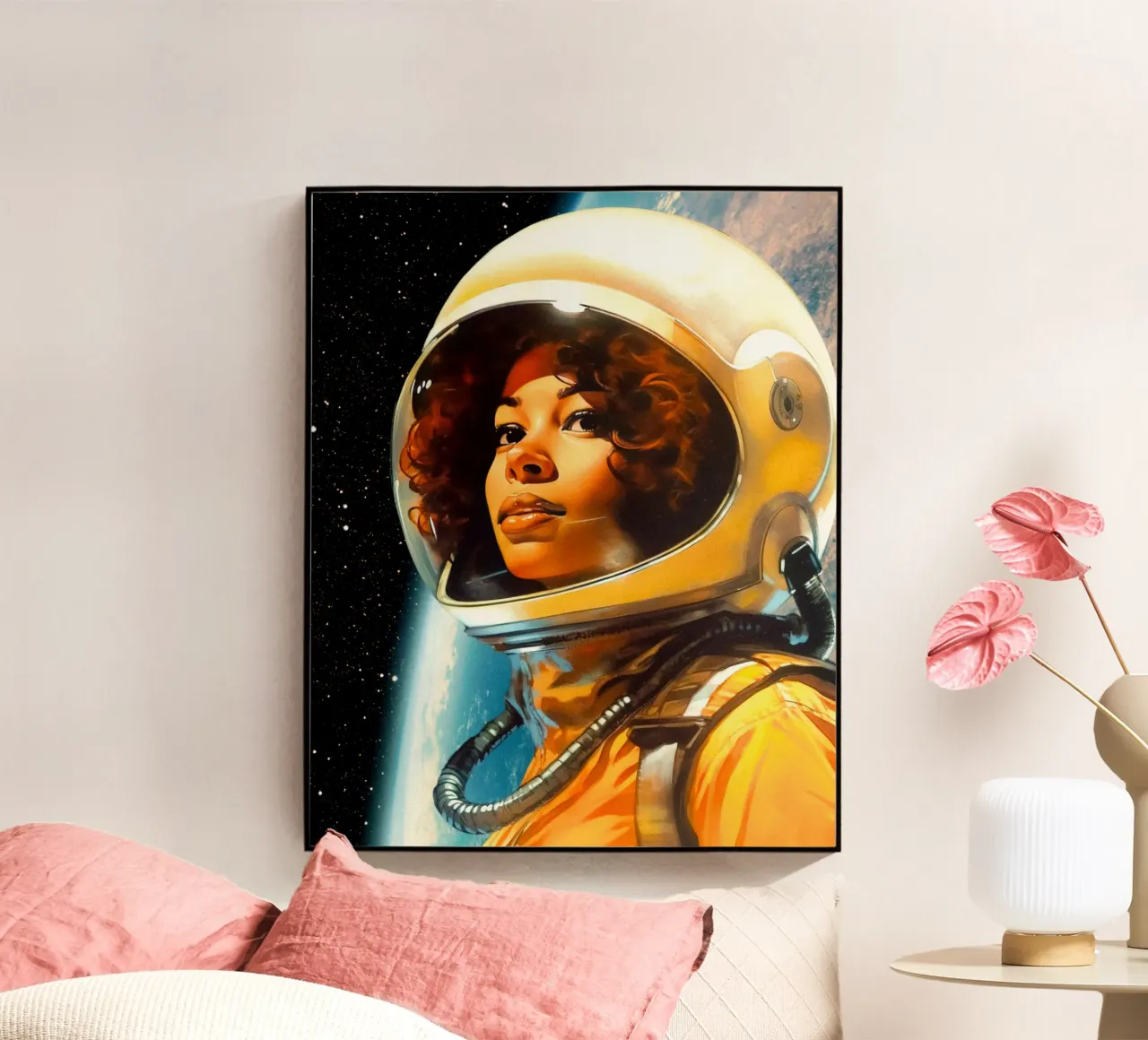 Porträt eines Weltraumträumers Acryl-Glas von Taudalpoi