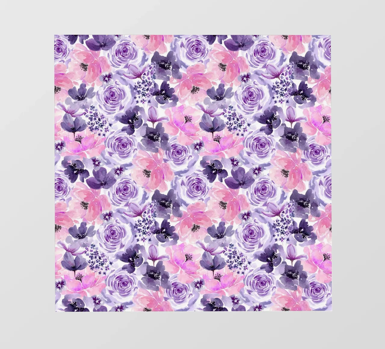 Floral Chaos Purple Small Pattern pellicola backlit da anisillustration