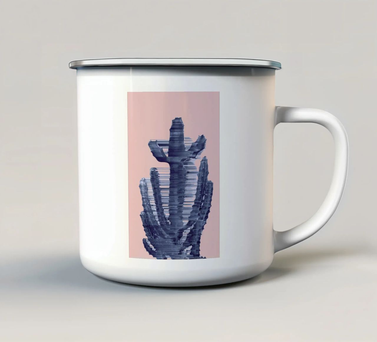 Supersonic Serene Cactus tazza in smalto da Adam Priester