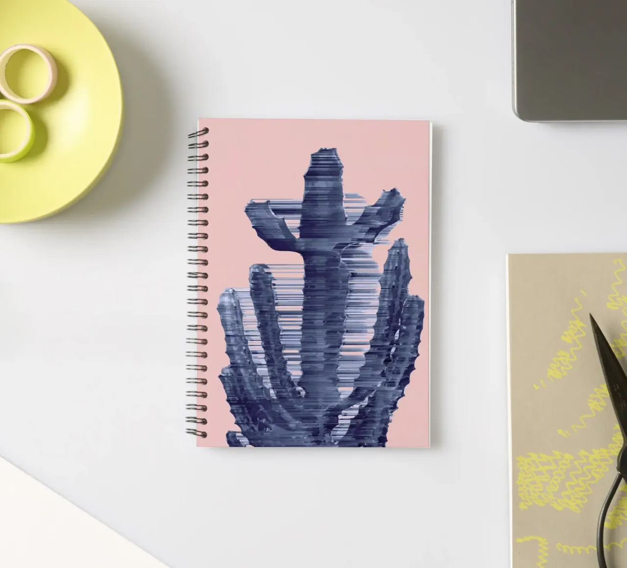 Supersonic Serene Cactus spiral notebook by Adam Priester