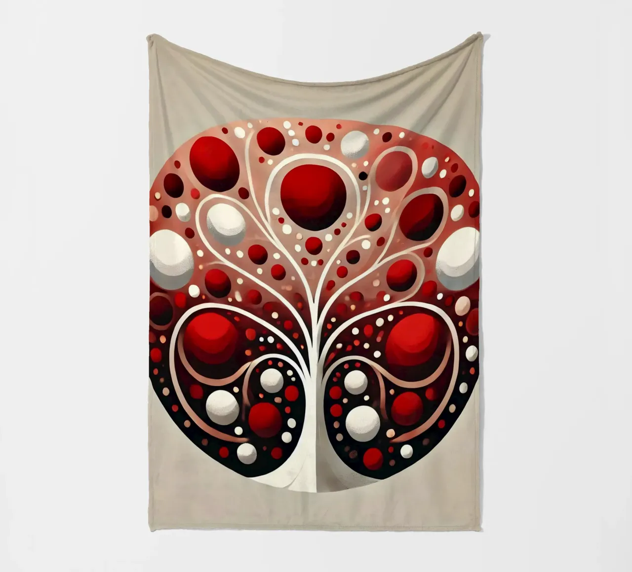 Baum rot Fleecedecke von spiritual