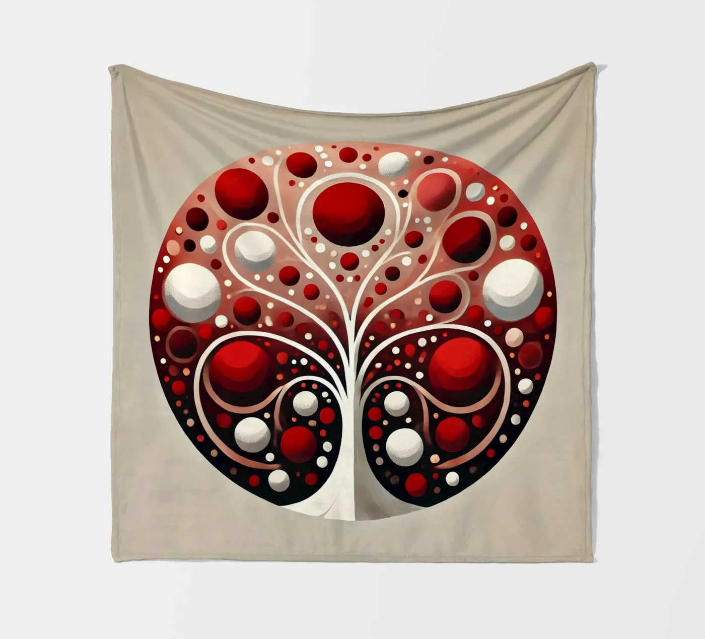 Tree red Fleecedecke von spiritual