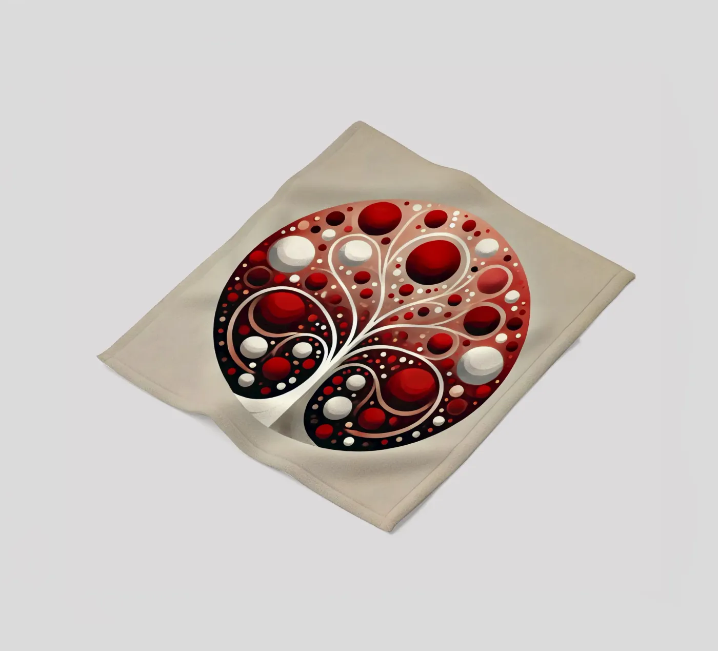 Tree red Fleecedecke von spiritual