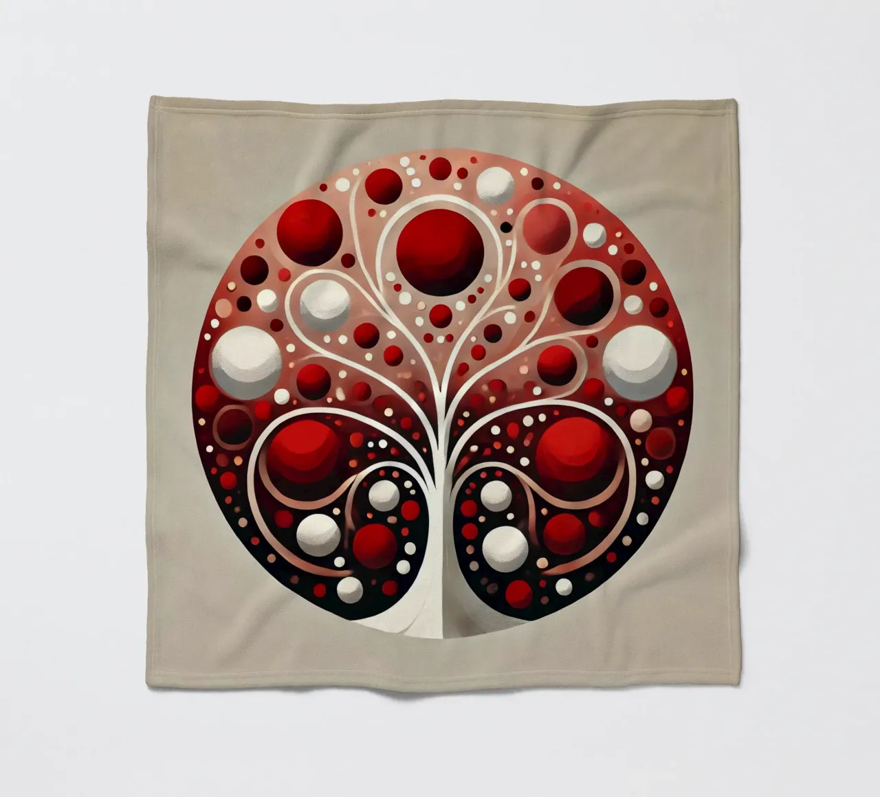 Baum rot Fleecedecke von spiritual