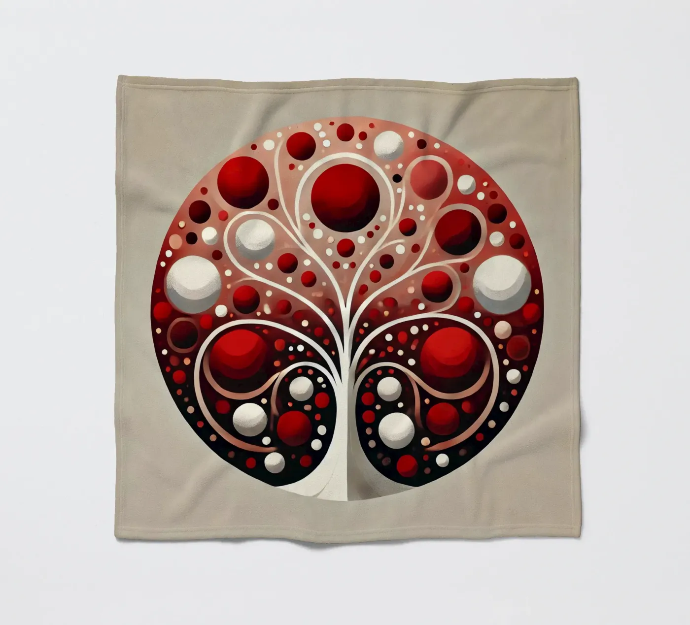 Tree red Fleecedecke von spiritual