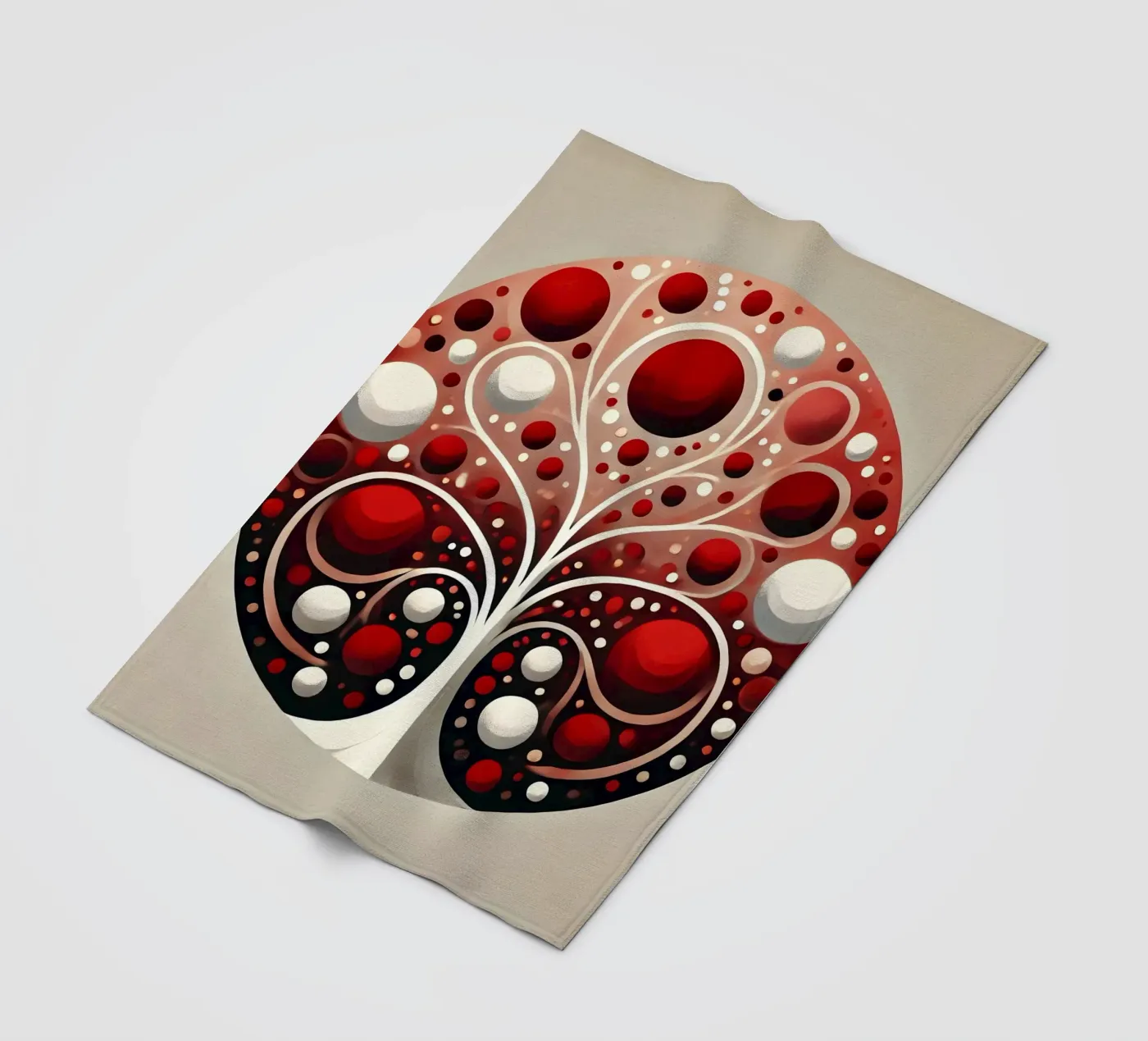 Tree red Fleecedecke von spiritual