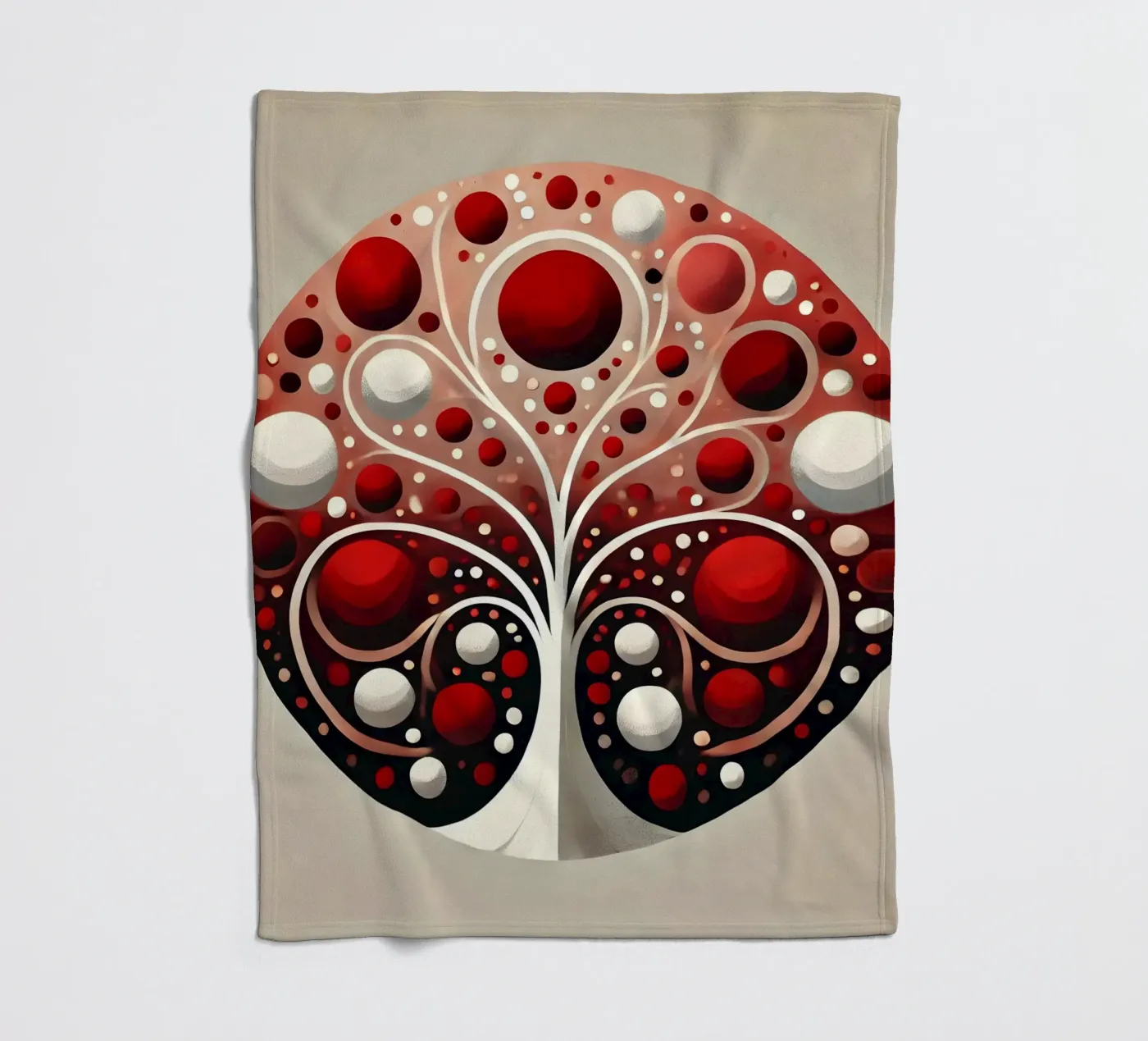 Tree red Fleecedecke von spiritual