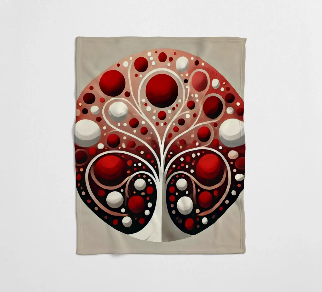 Baum rot Fleecedecke von spiritual