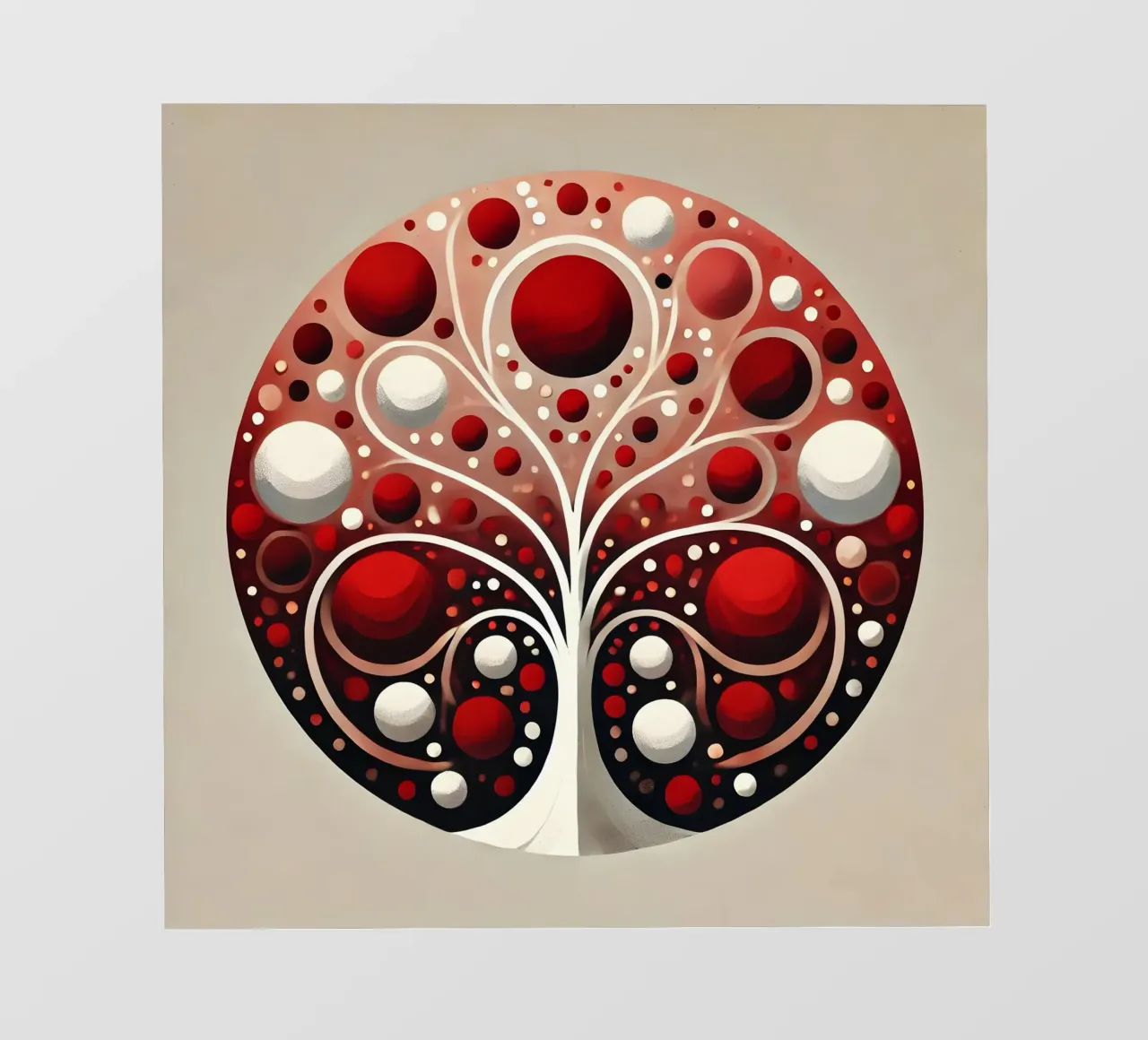 Boom rood fotobehang van spiritual