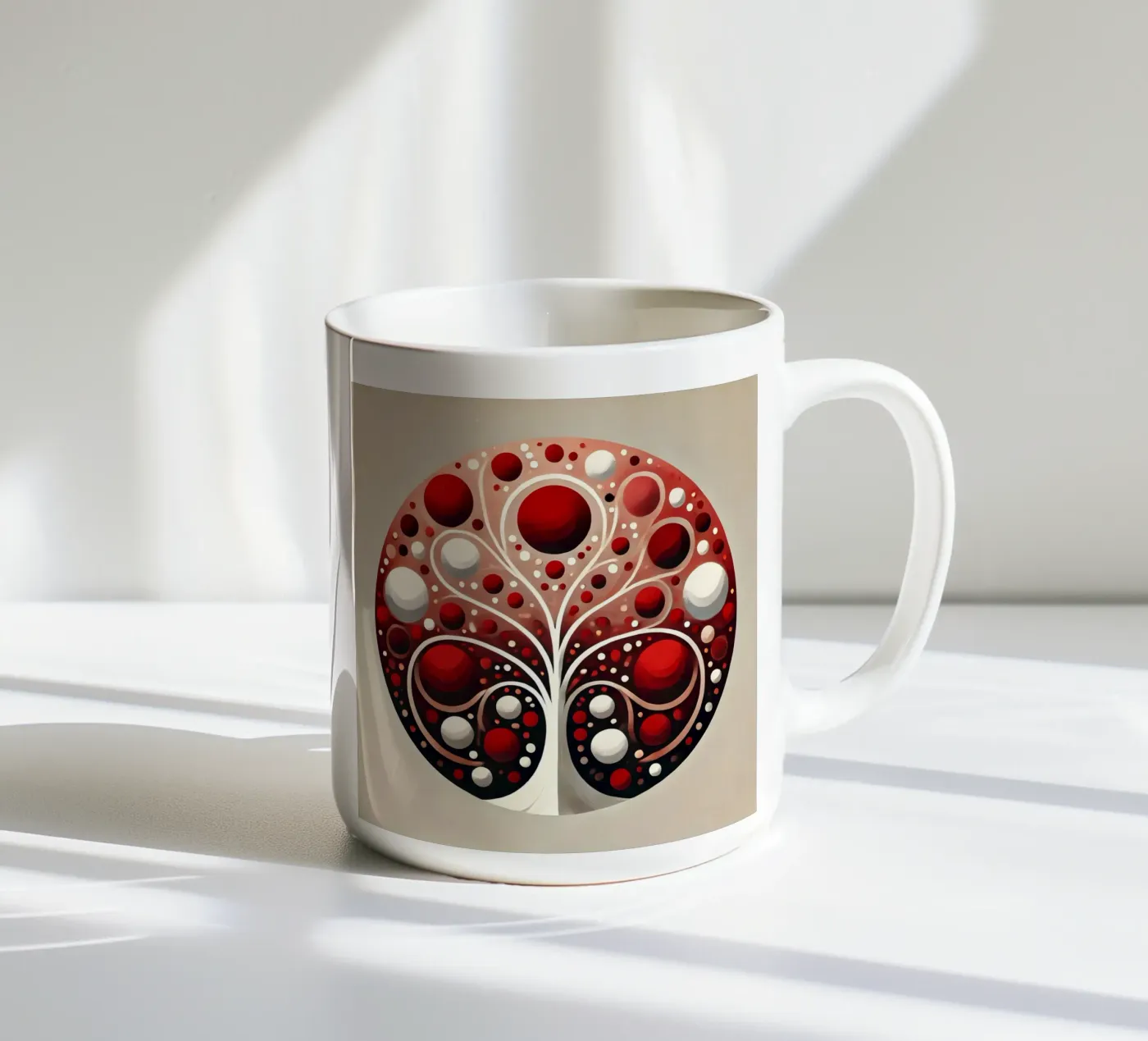 Tree red mug en céramique de spiritual
