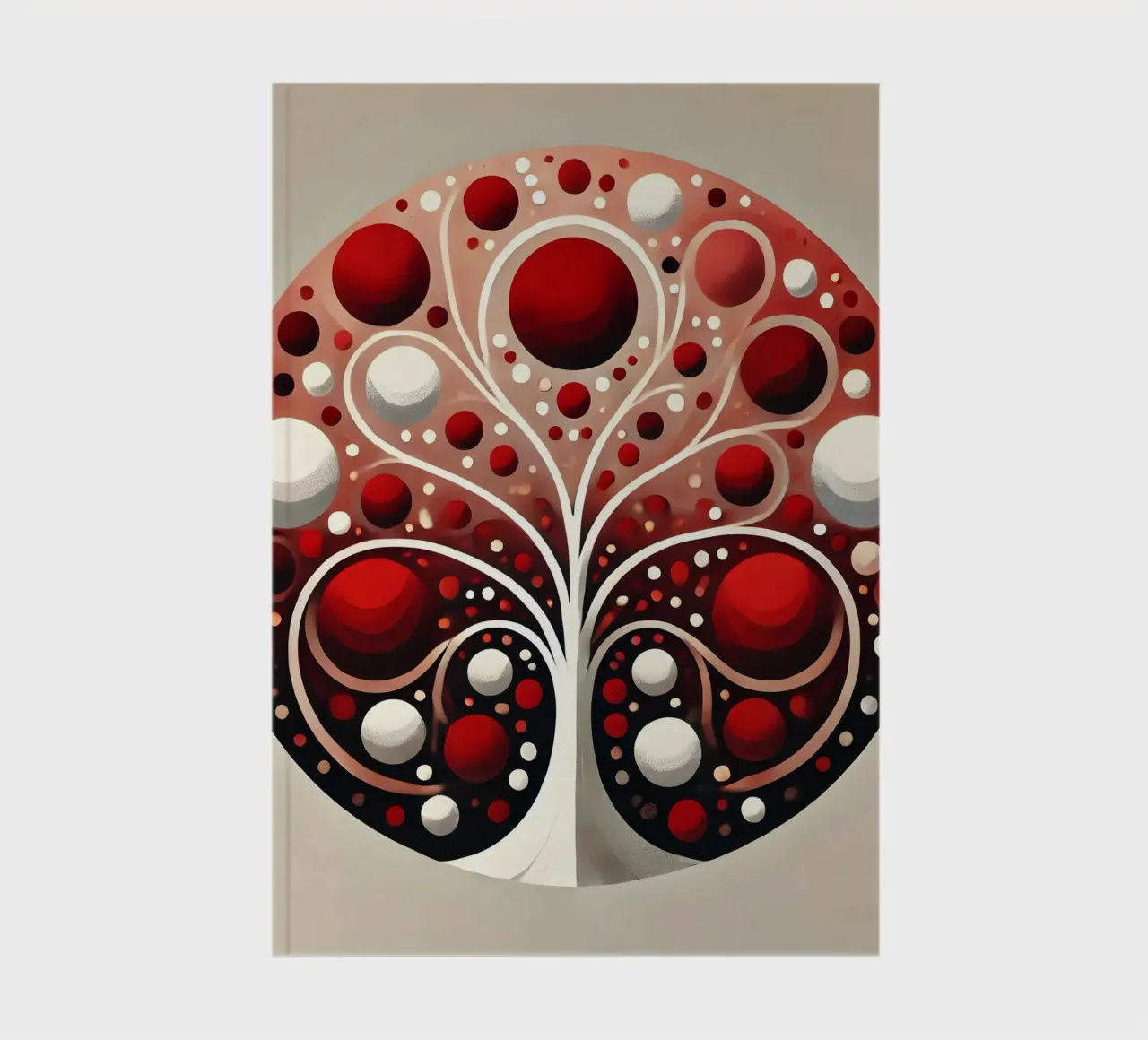 Tree red notebook by spiritual