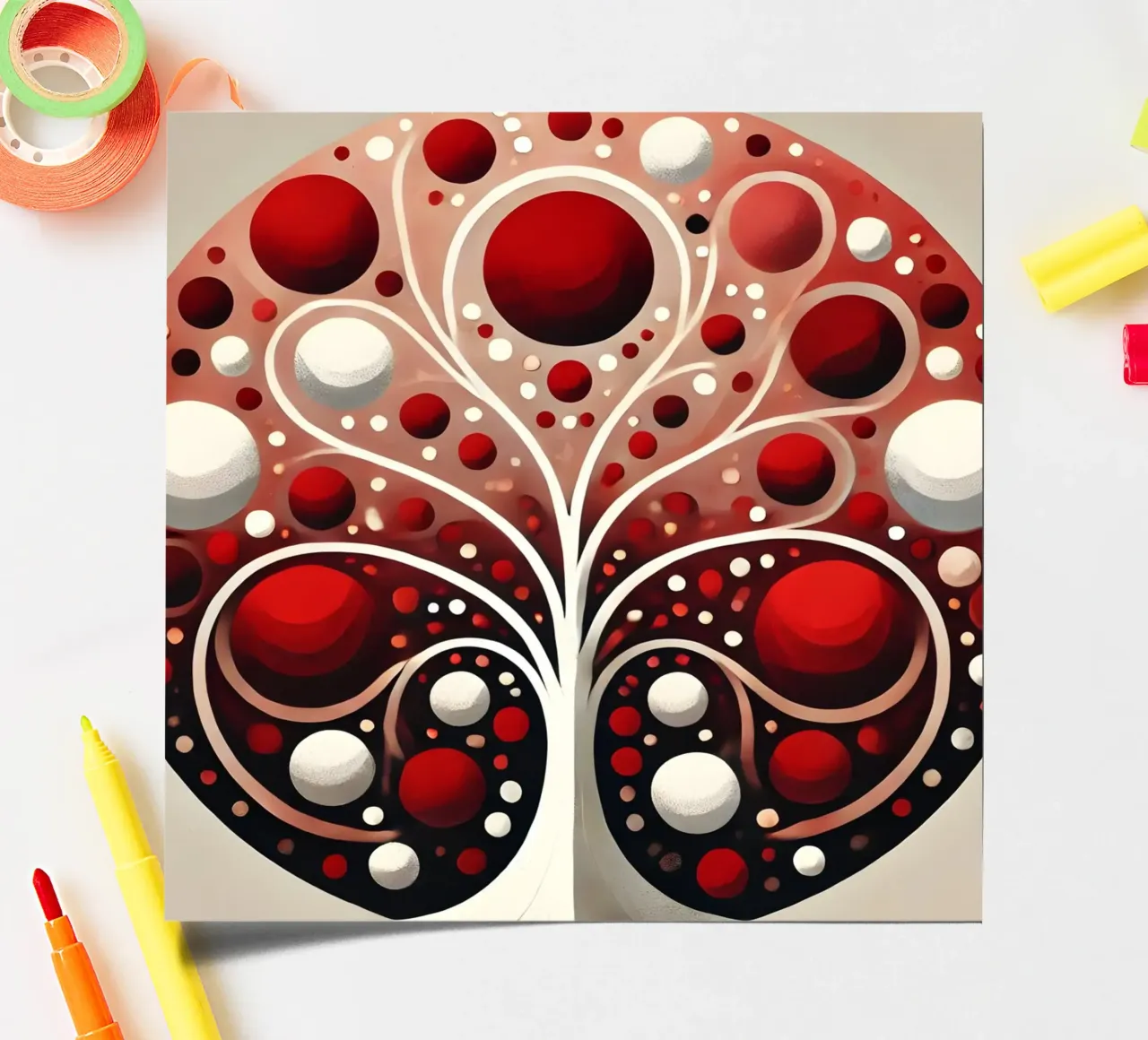 Tree red sticker sheet by spiritual