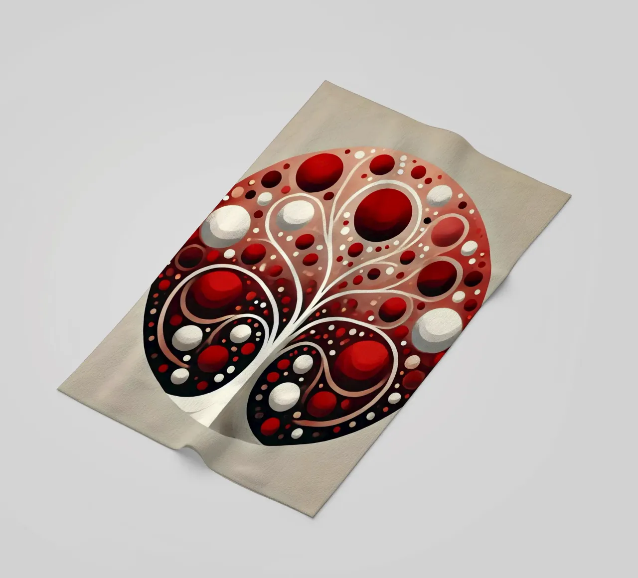 Tree red strandhanddoek van spiritual