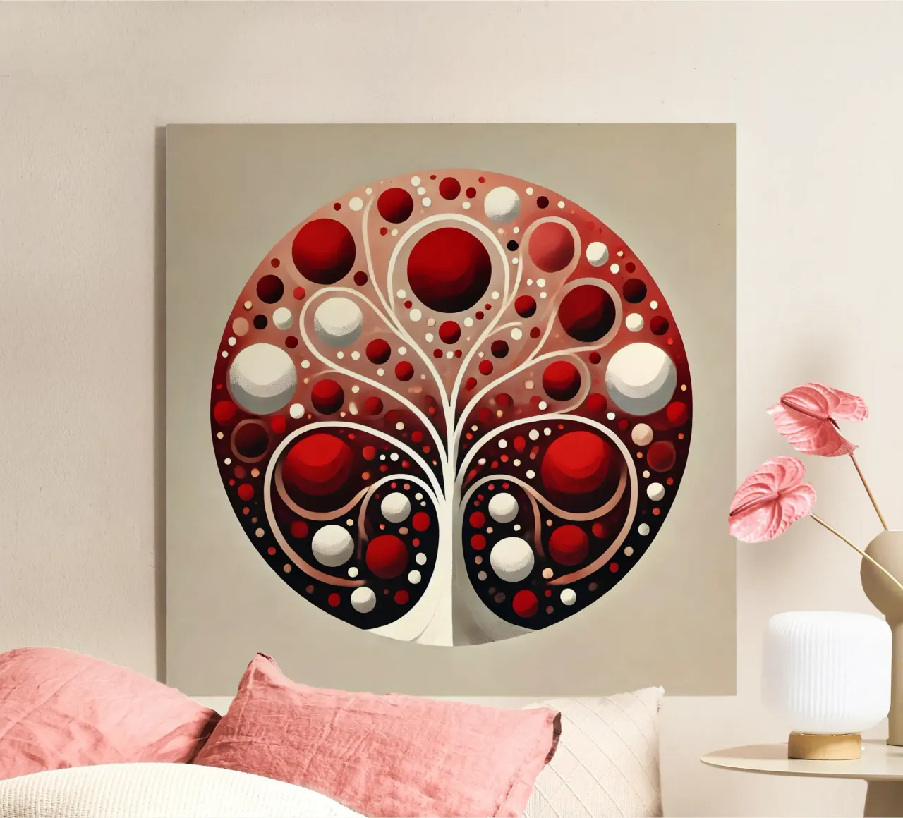 Tree red Acryl-Glas von spiritual