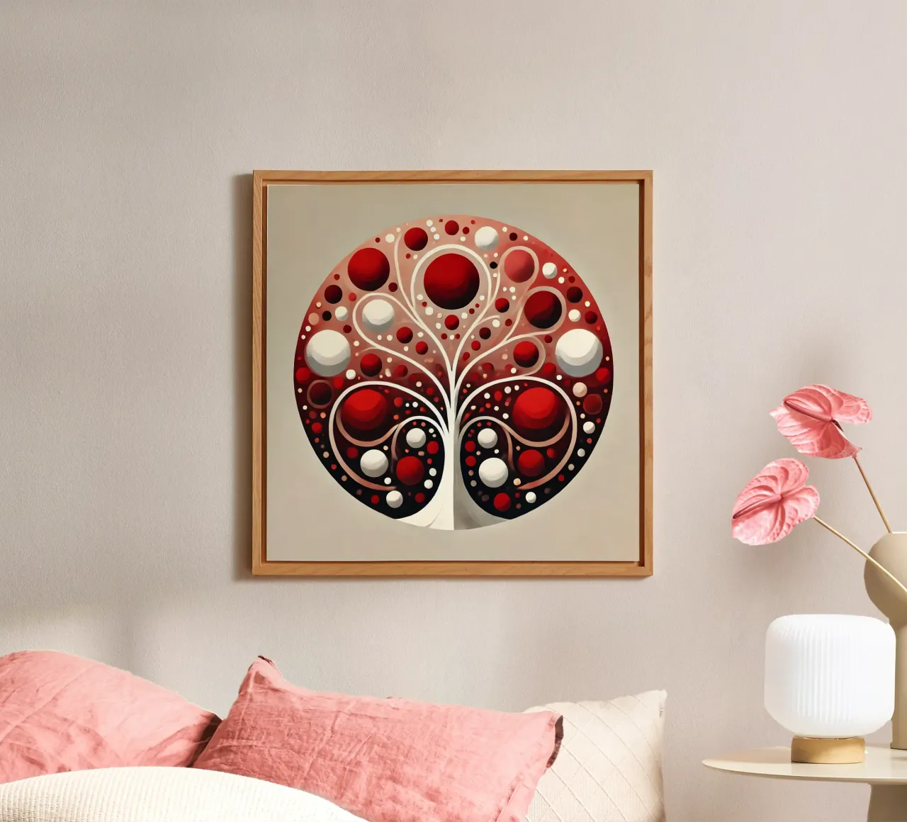 Albero rosso alluminio dibond da spiritual