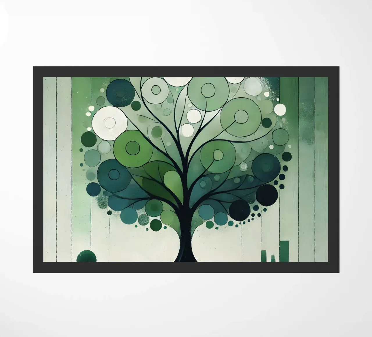 Tree green doormat by spiritual