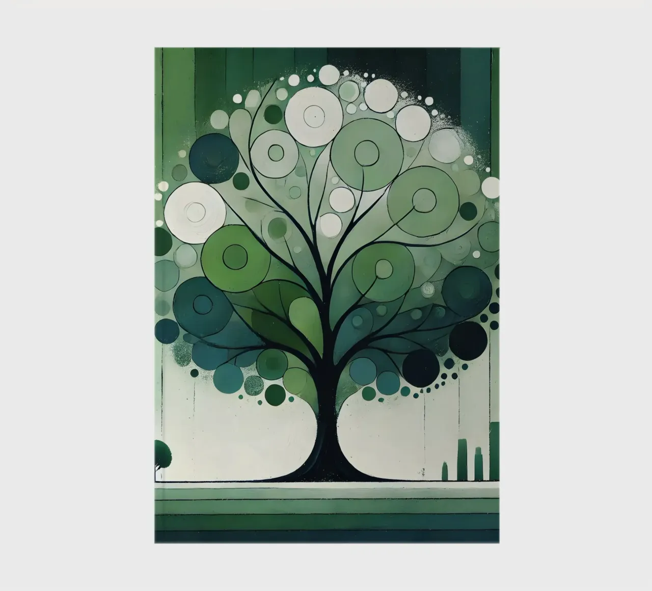 Tree green notebook by spiritual