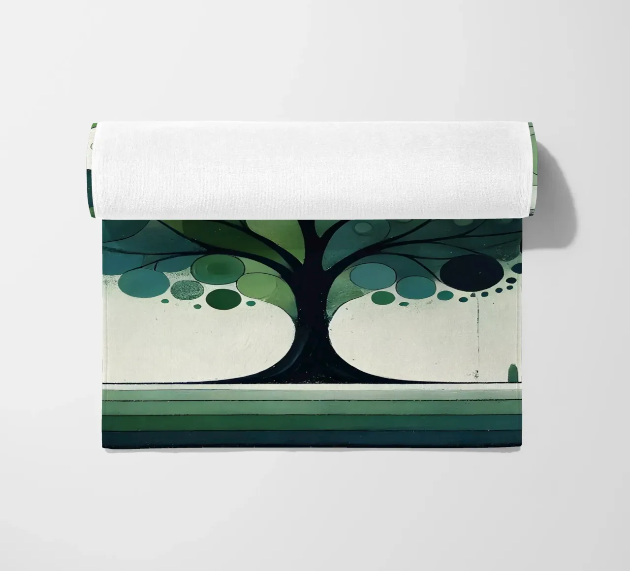 Verde albero telo mare da spiritual