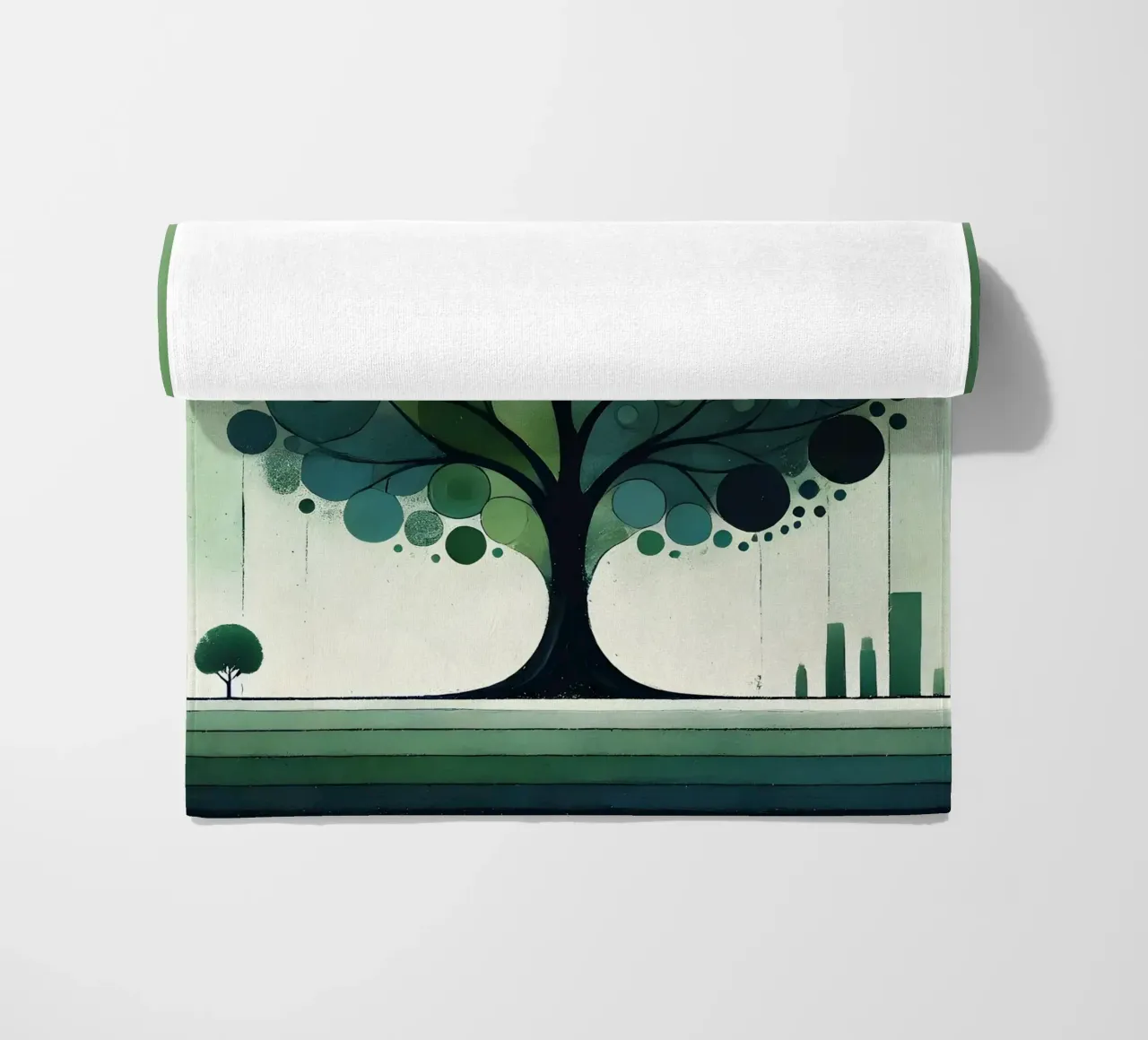 Verde albero telo mare da spiritual