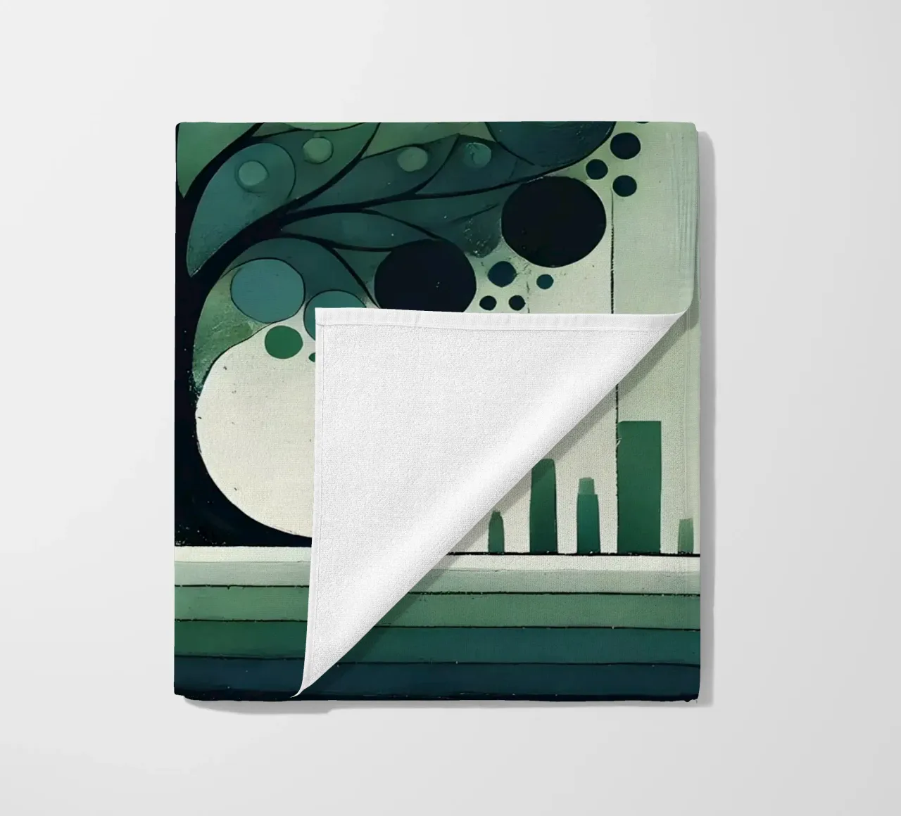 Verde albero telo mare da spiritual