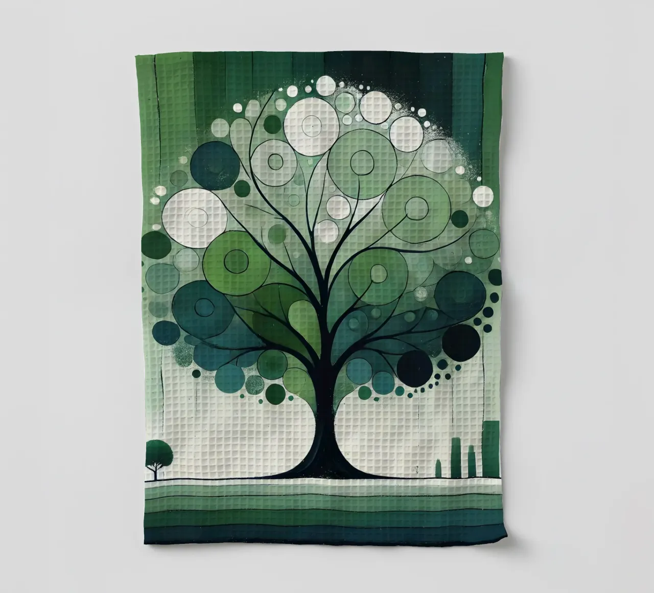 Arbre vert torchon de spiritual