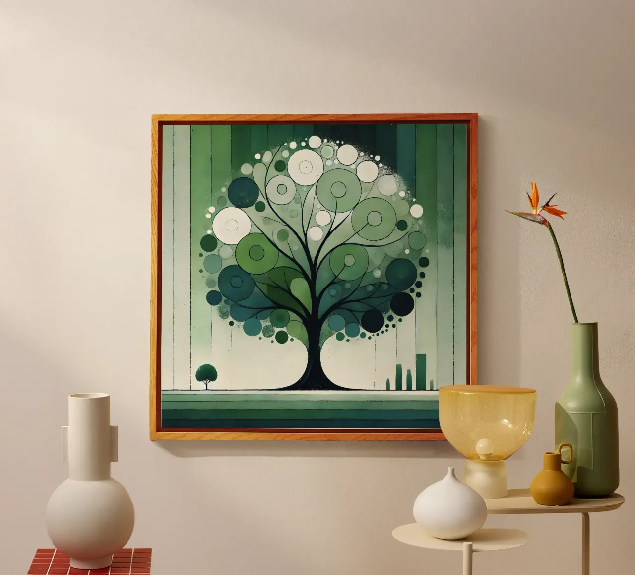 Tree green plexiglass da spiritual