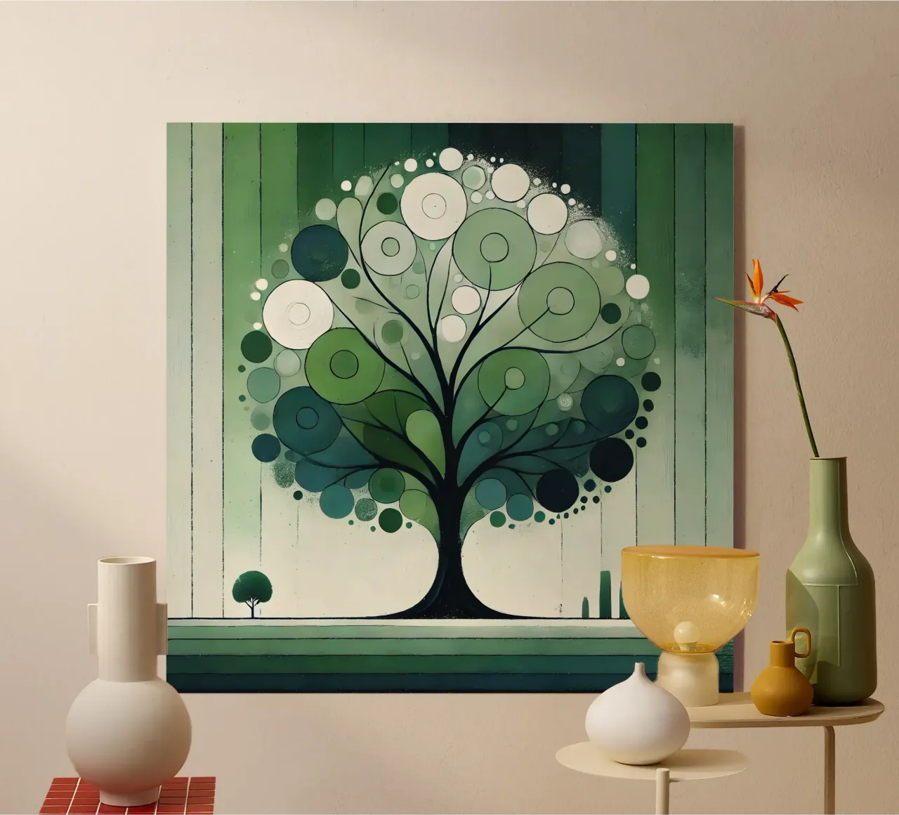 Tree green plexiglass da spiritual