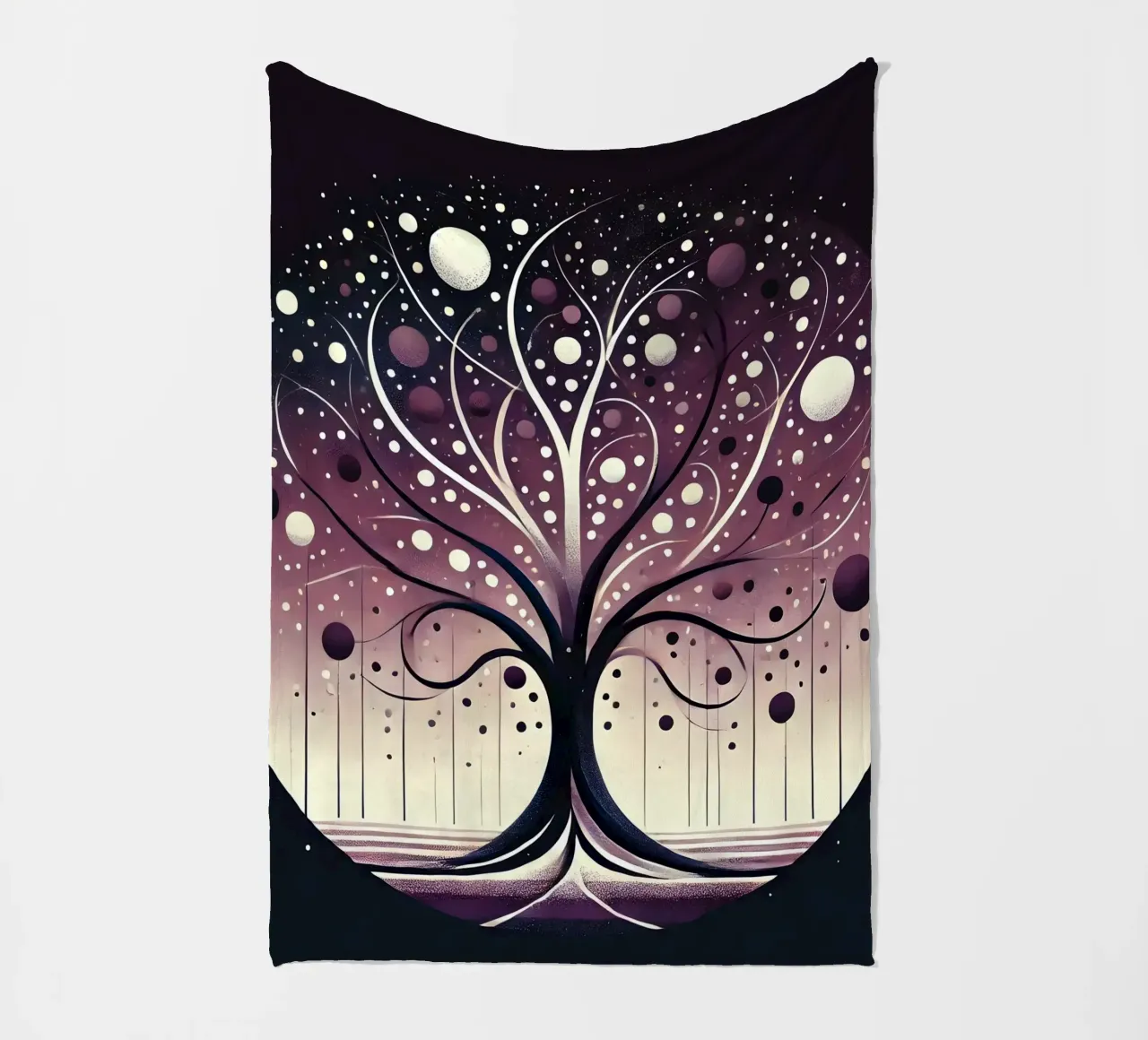 Albero viola coperta in pile da spiritual