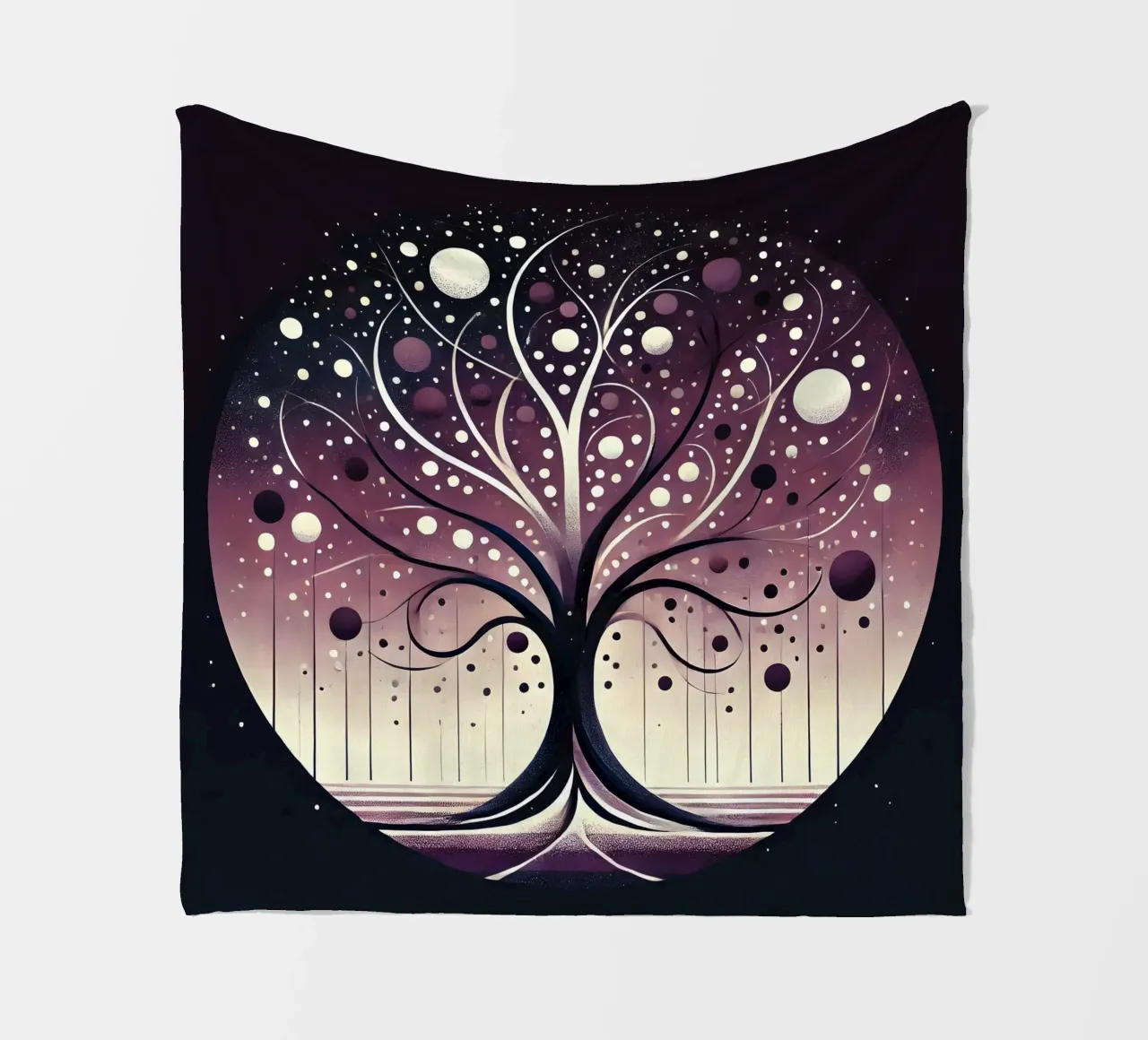 Albero viola coperta in pile da spiritual