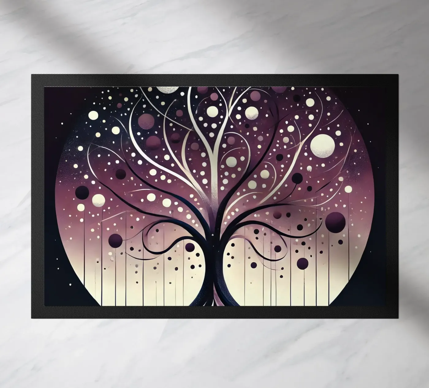 Tree purple doormat by spiritual