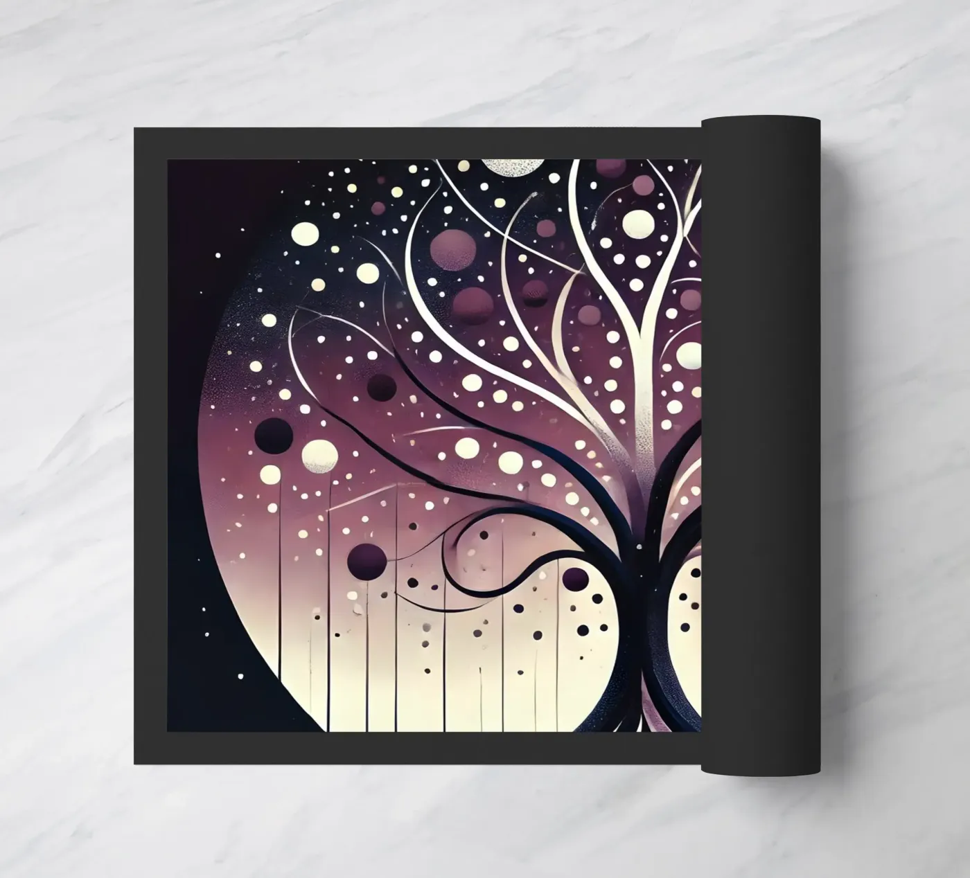 Tree purple doormat by spiritual