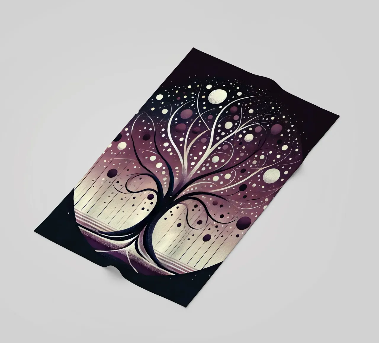 Albero viola telo mare da spiritual