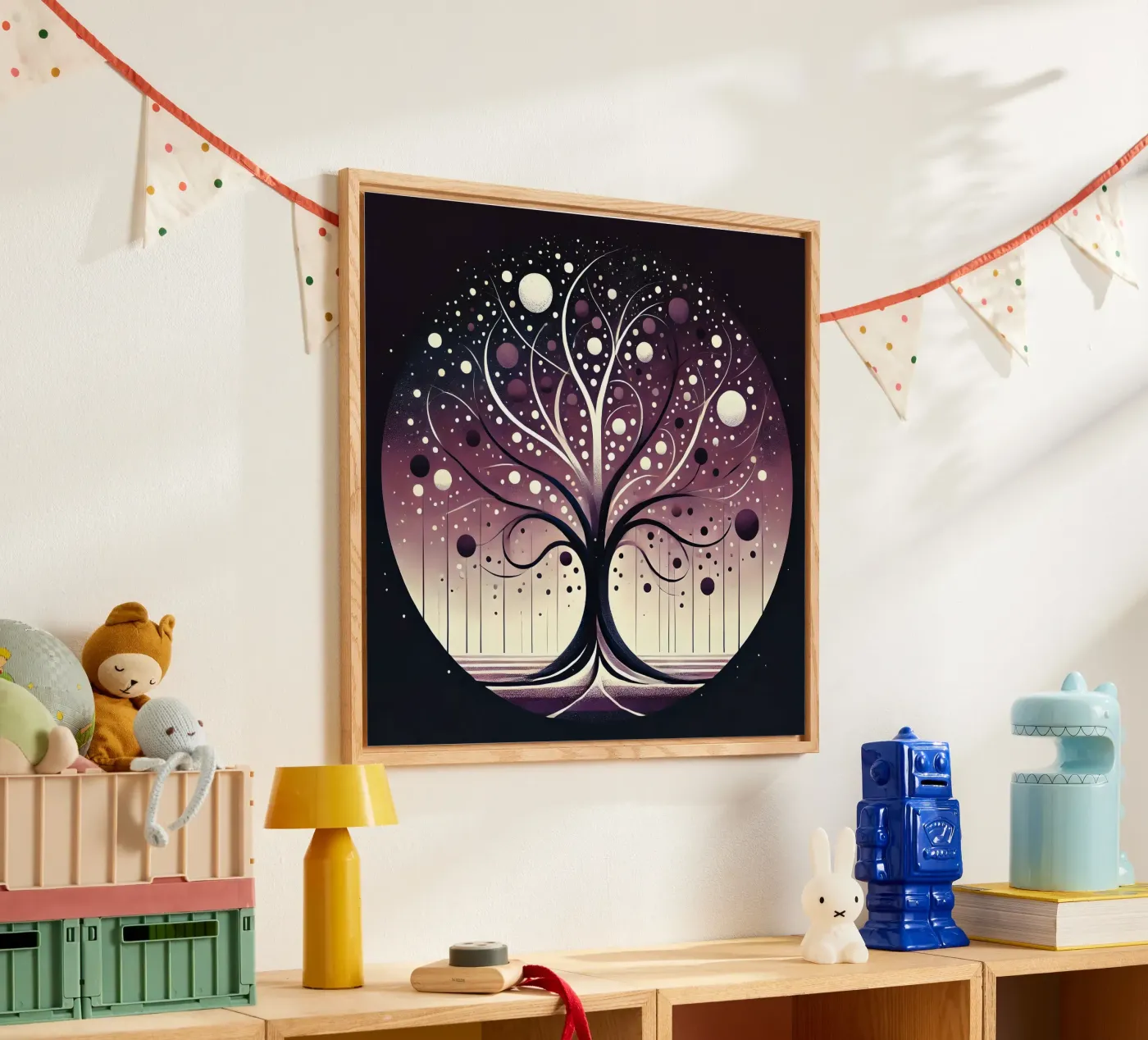 Tree purple acrylic glass by spiritual