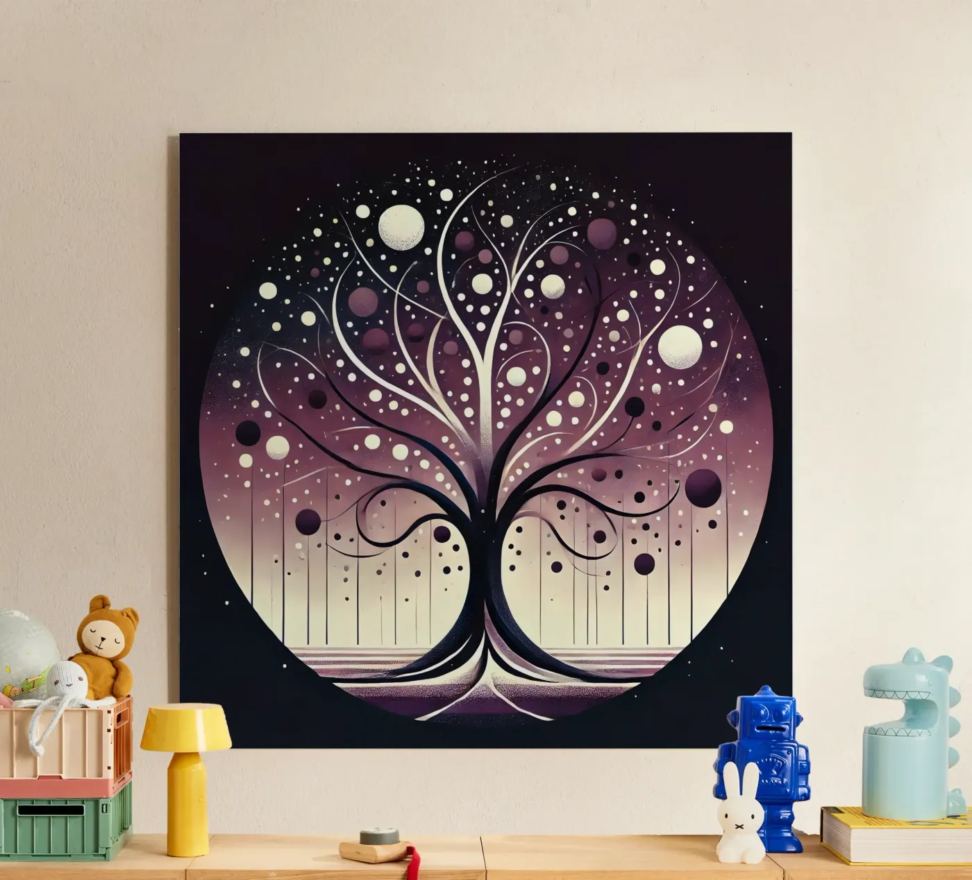 Tree purple acrylic glass by spiritual