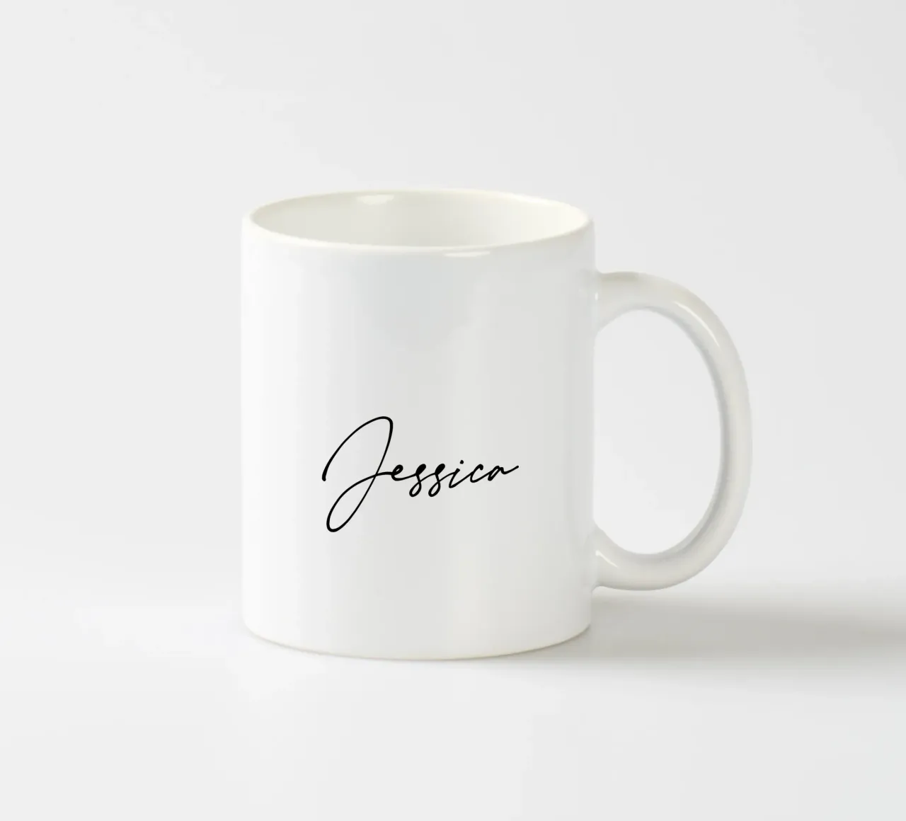 Personalized Custom Name Typography ceramic mug by Personalized Art
