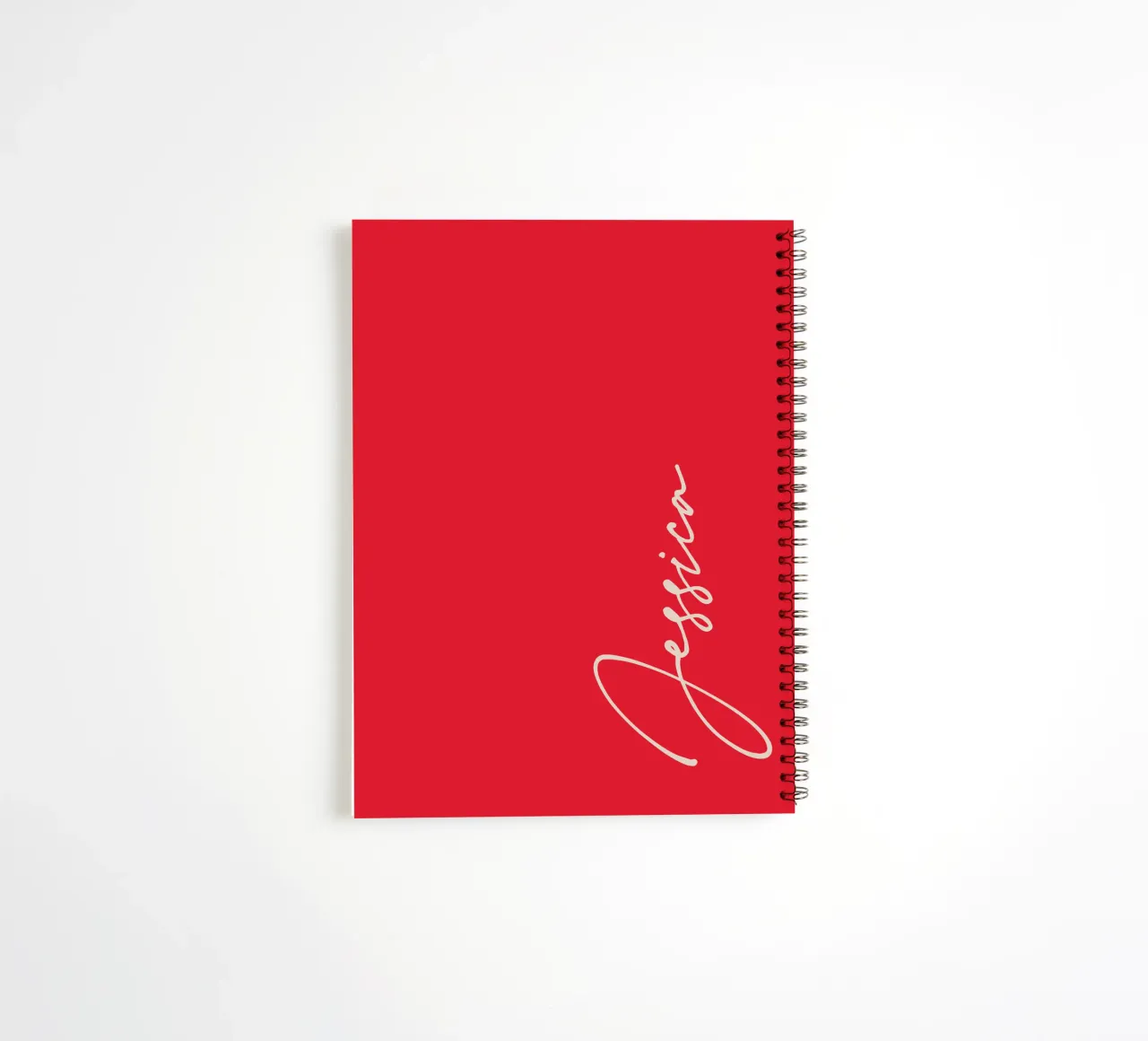 Personalized Custom Name Typography spiral notebook by Personalized Art