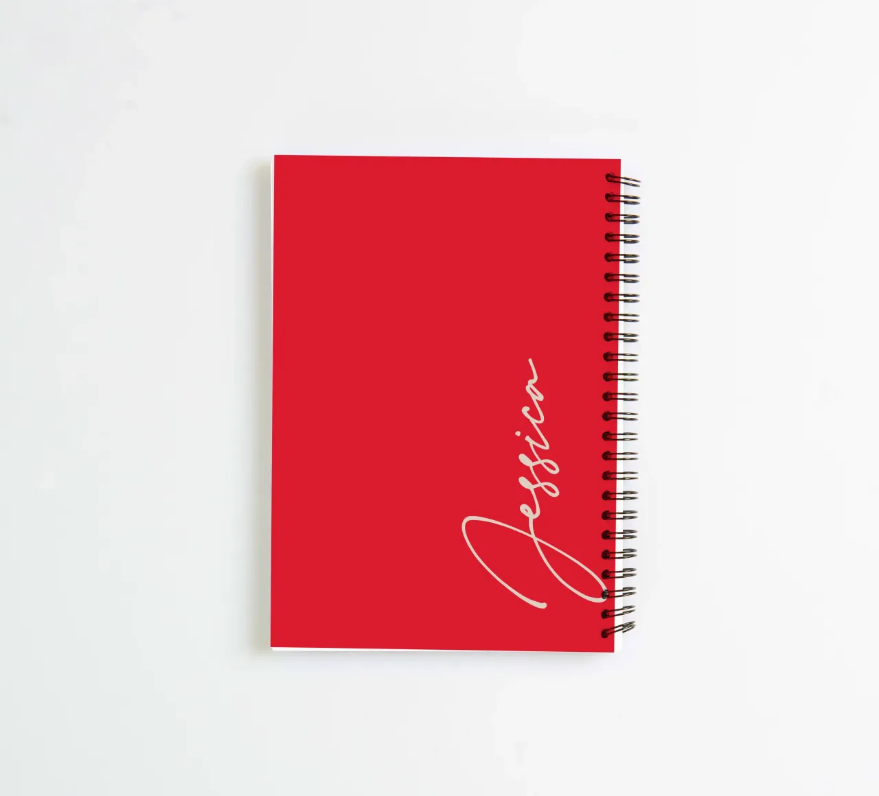 Personalized Custom Name Typography spiral notebook by Personalized Art