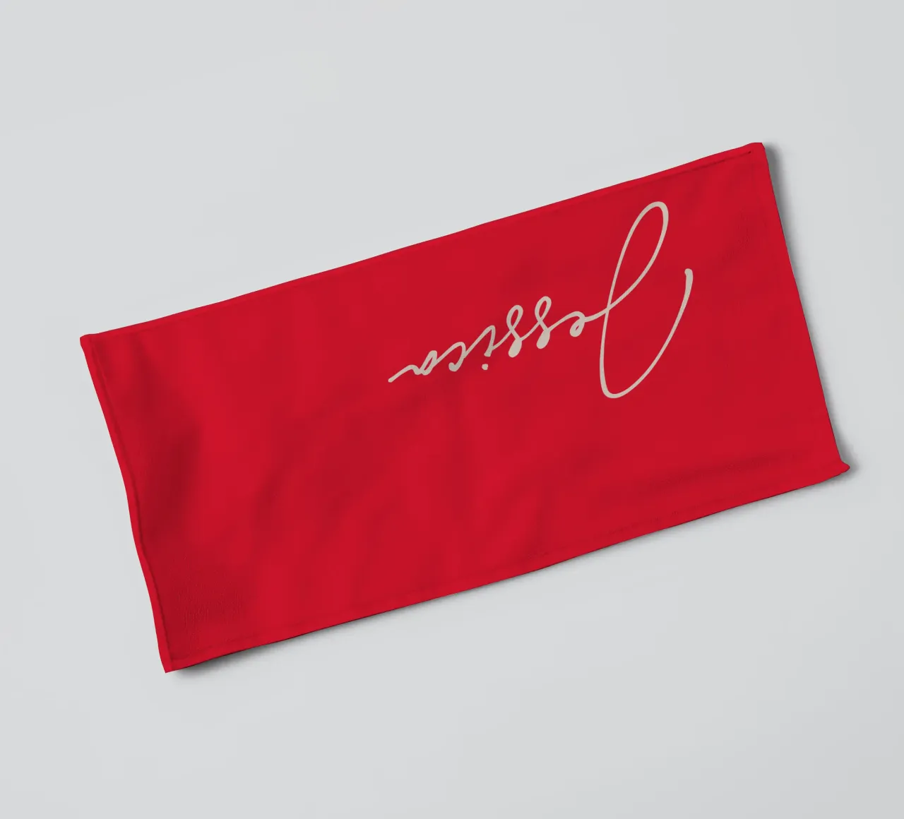 Gepersonaliseerde aangepaste naamtypografie badhanddoek van Personalized Art