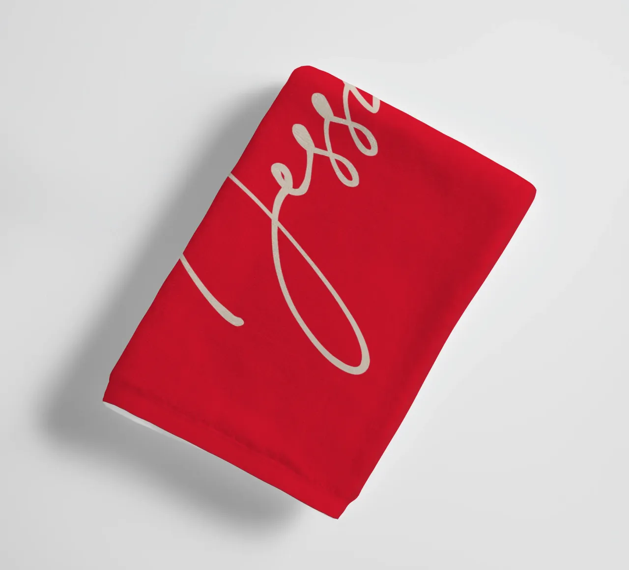 Gepersonaliseerde aangepaste naamtypografie badhanddoek van Personalized Art