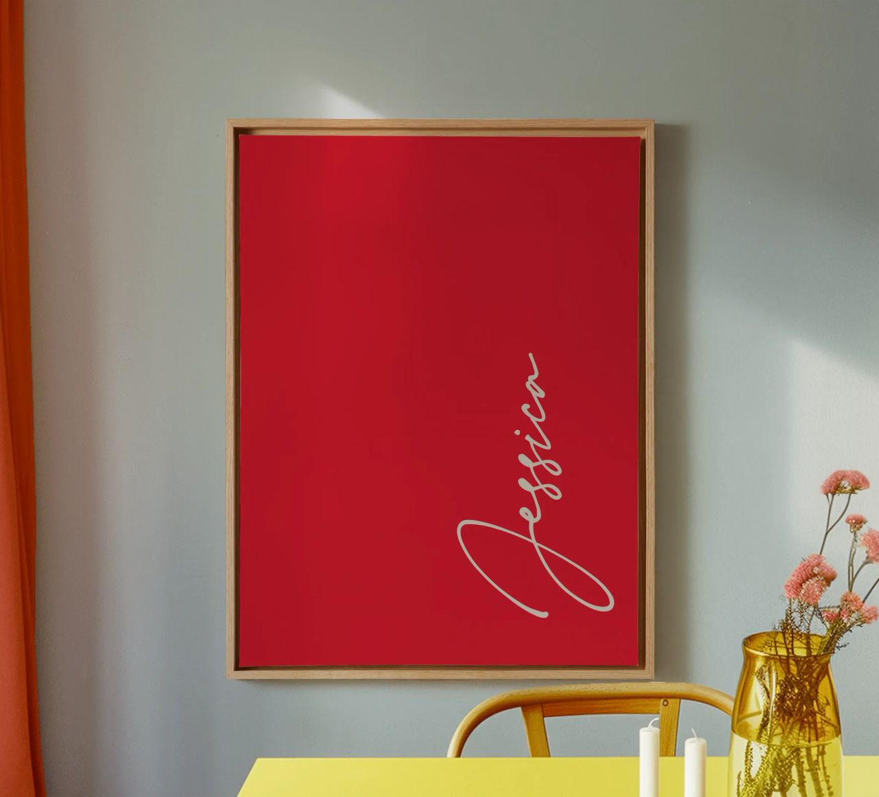 Personalized Custom Name Typography canvas by Personalized Art
