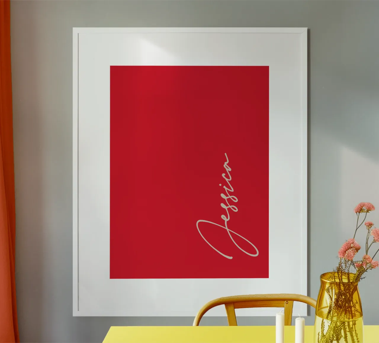 Personalisierte, individuelle Namenstypografie Hahnemühle von Personalized Art