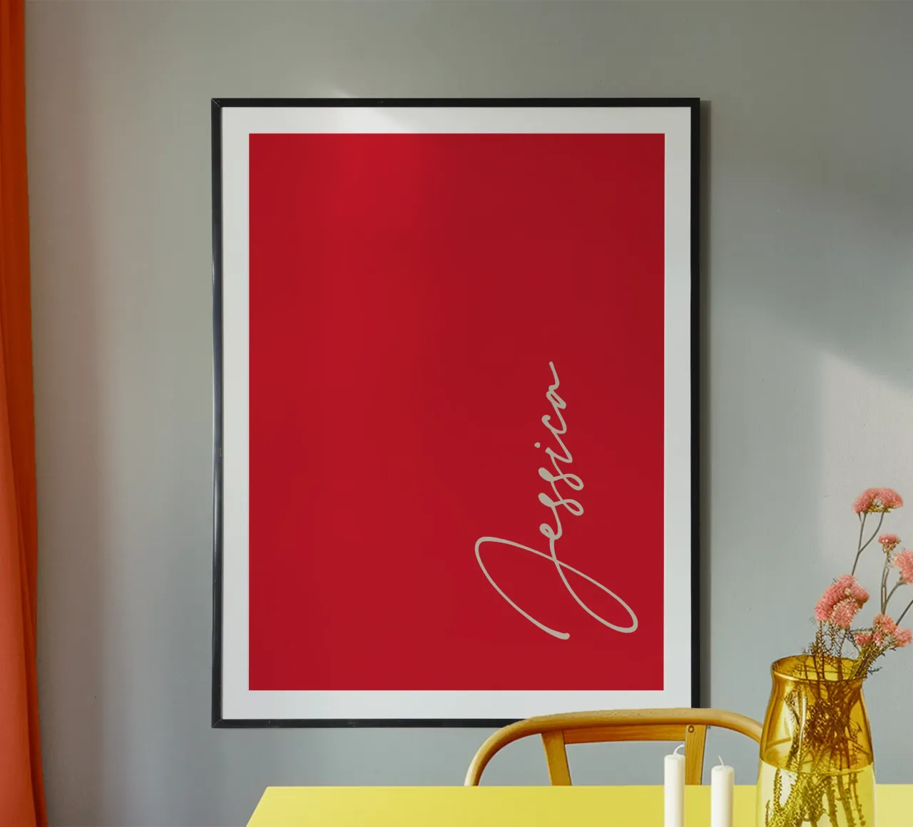 Personalisierte, individuelle Namenstypografie Hahnemühle von Personalized Art